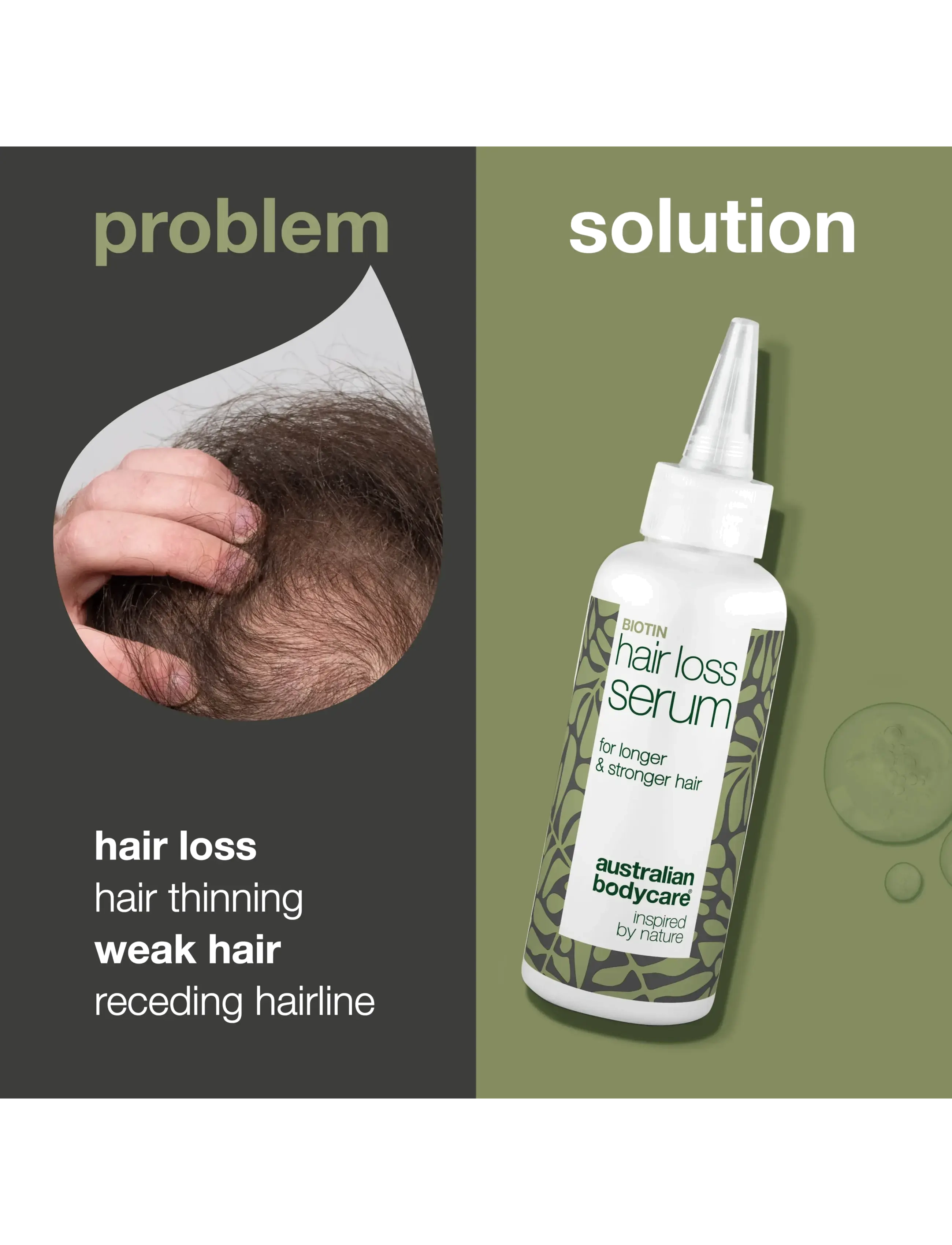 Australian Bodycare - Hair Loss Serum for thicker and stronger hair - 100 ml - galvos odos procedūros - no color - 2