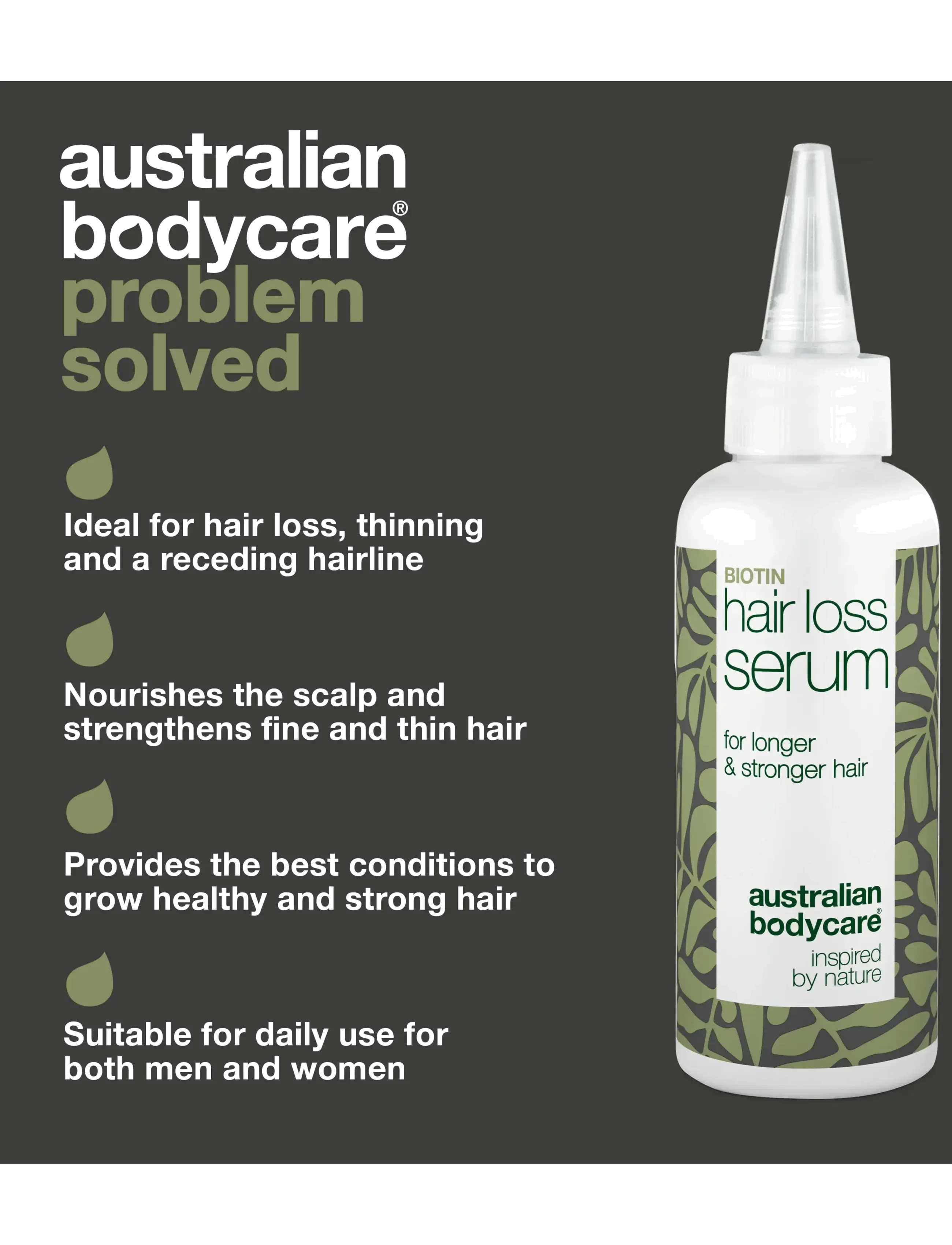 Australian Bodycare - Hair Loss Serum for thicker and stronger hair - 100 ml - galvos odos procedūros - no color - 3