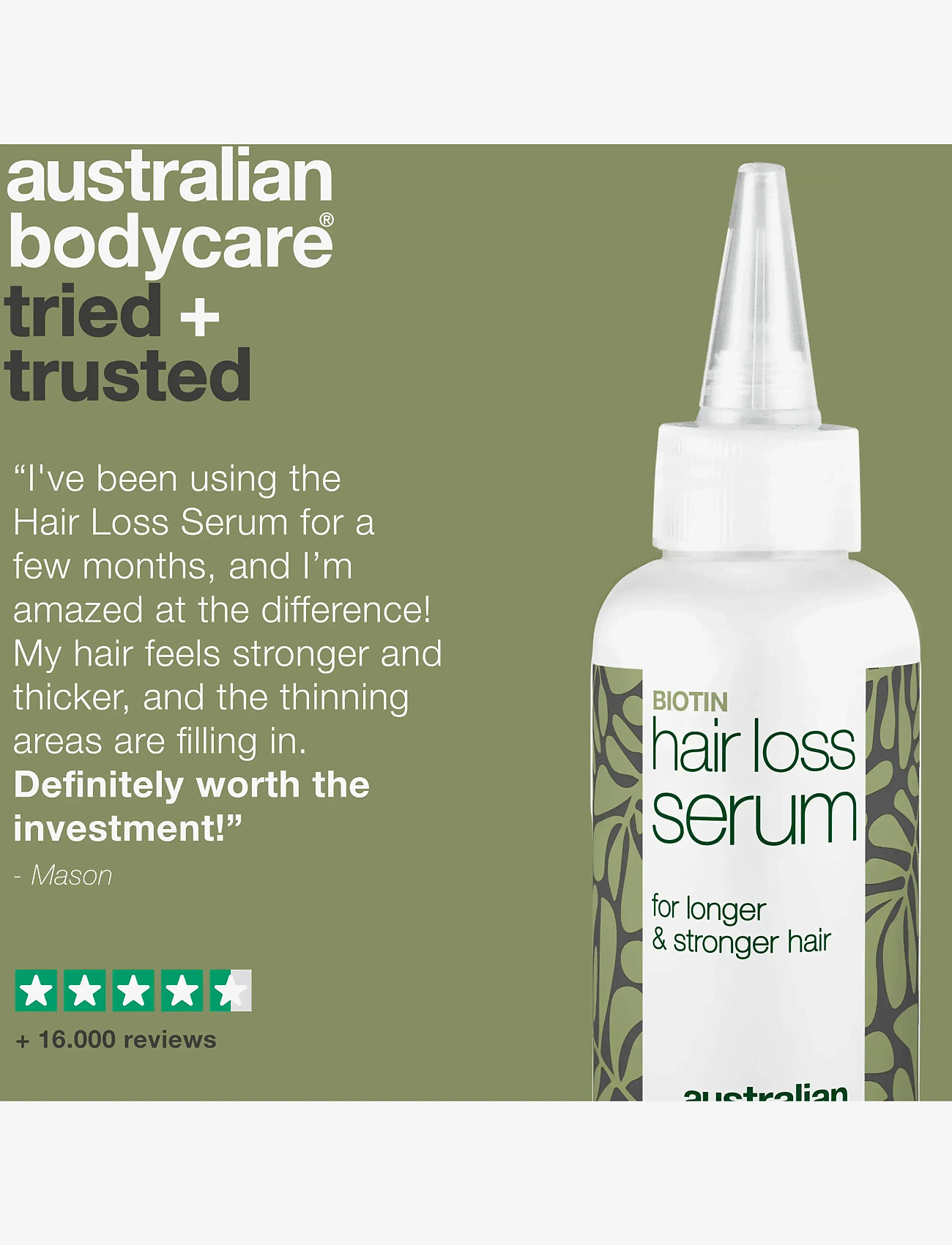 Australian Bodycare - Hair Loss Serum for thicker and stronger hair - 100 ml - scalp treatment - no color - 5