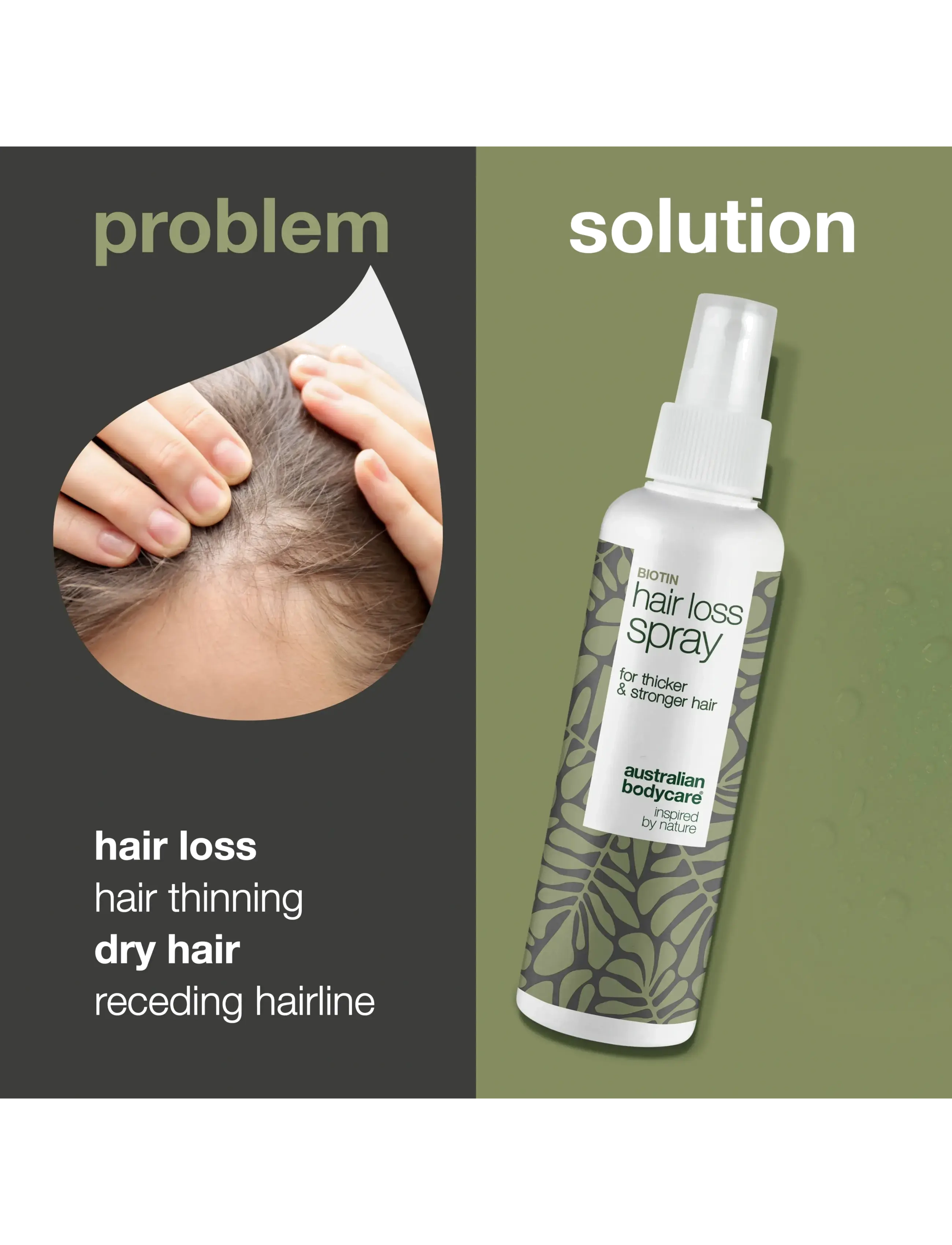 Australian Bodycare - Hair Loss Spray - hair spray for thin hair - 150 ml - hårkur - no color - 2