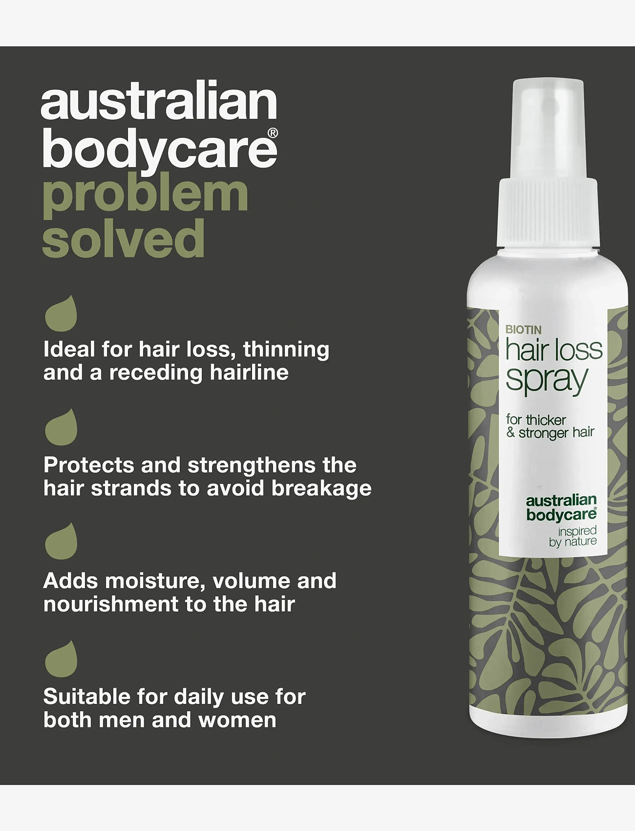 Australian Bodycare - Hair Loss Spray - hair spray for thin hair - 150 ml - hårkur - no color - 3