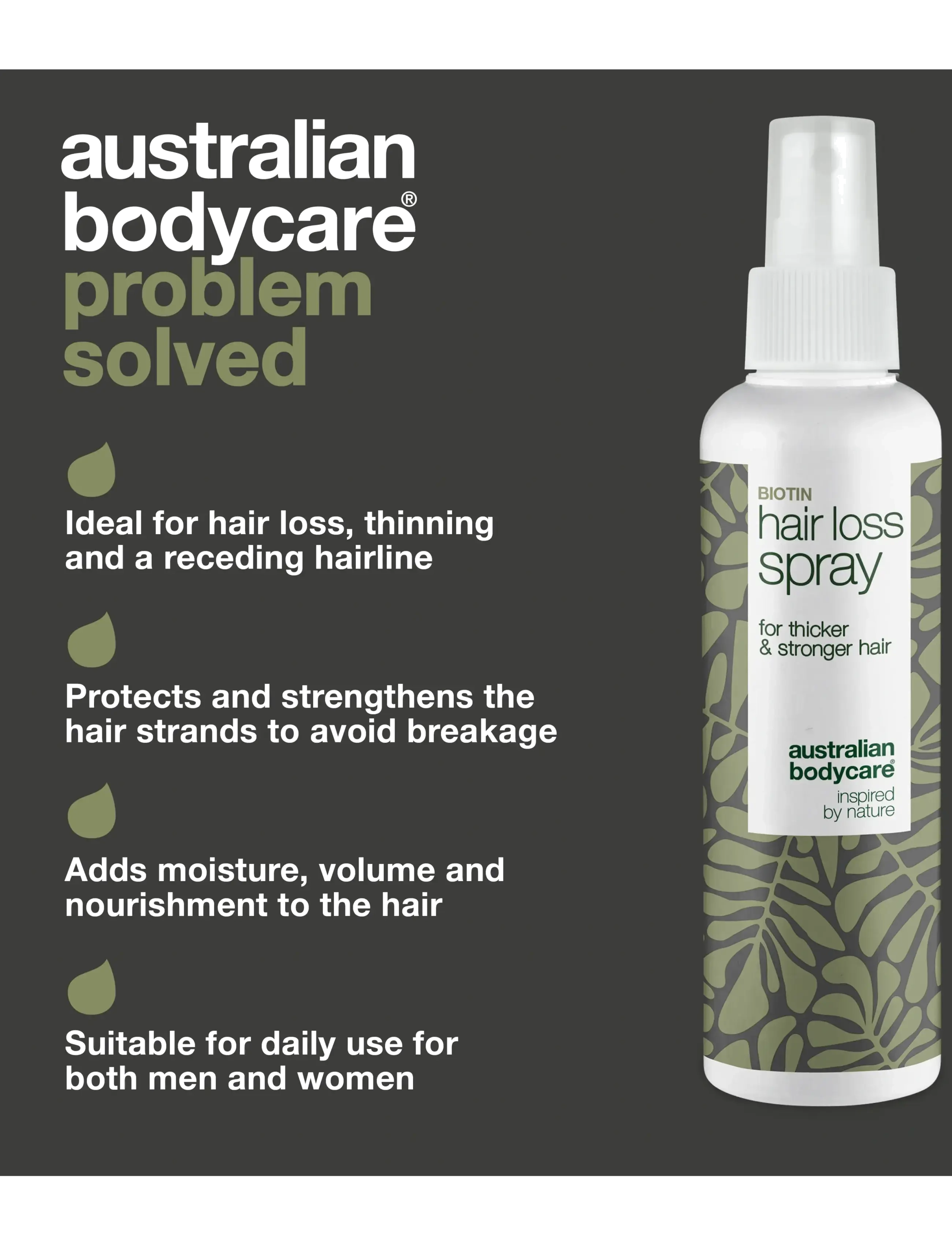 Australian Bodycare - Hair Loss Spray - hair spray for thin hair - 150 ml - hårkur - no color - 3