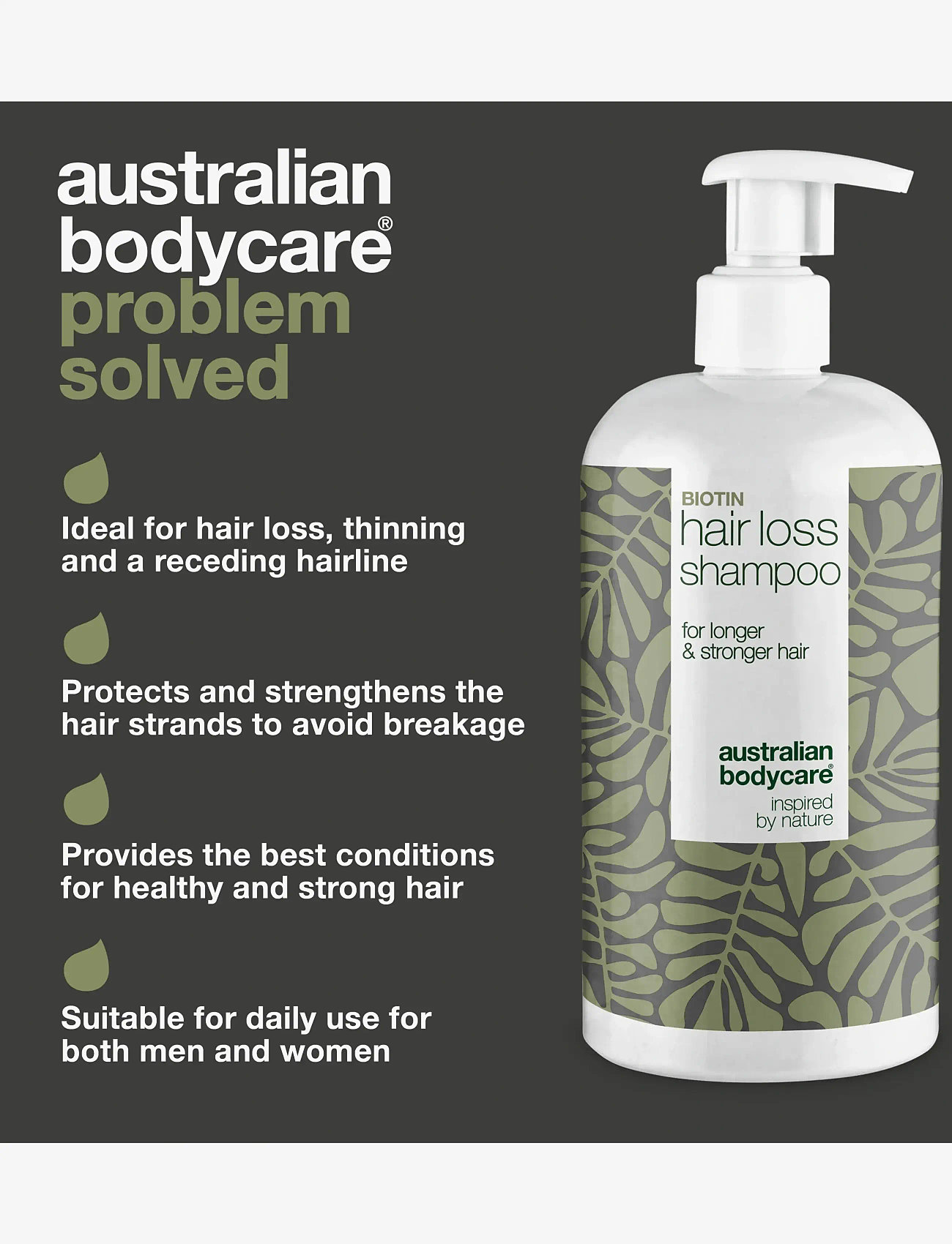 Australian Bodycare - Hair Loss Wash for thicker and stronger hair -  500 ml - behandling - no color - 3