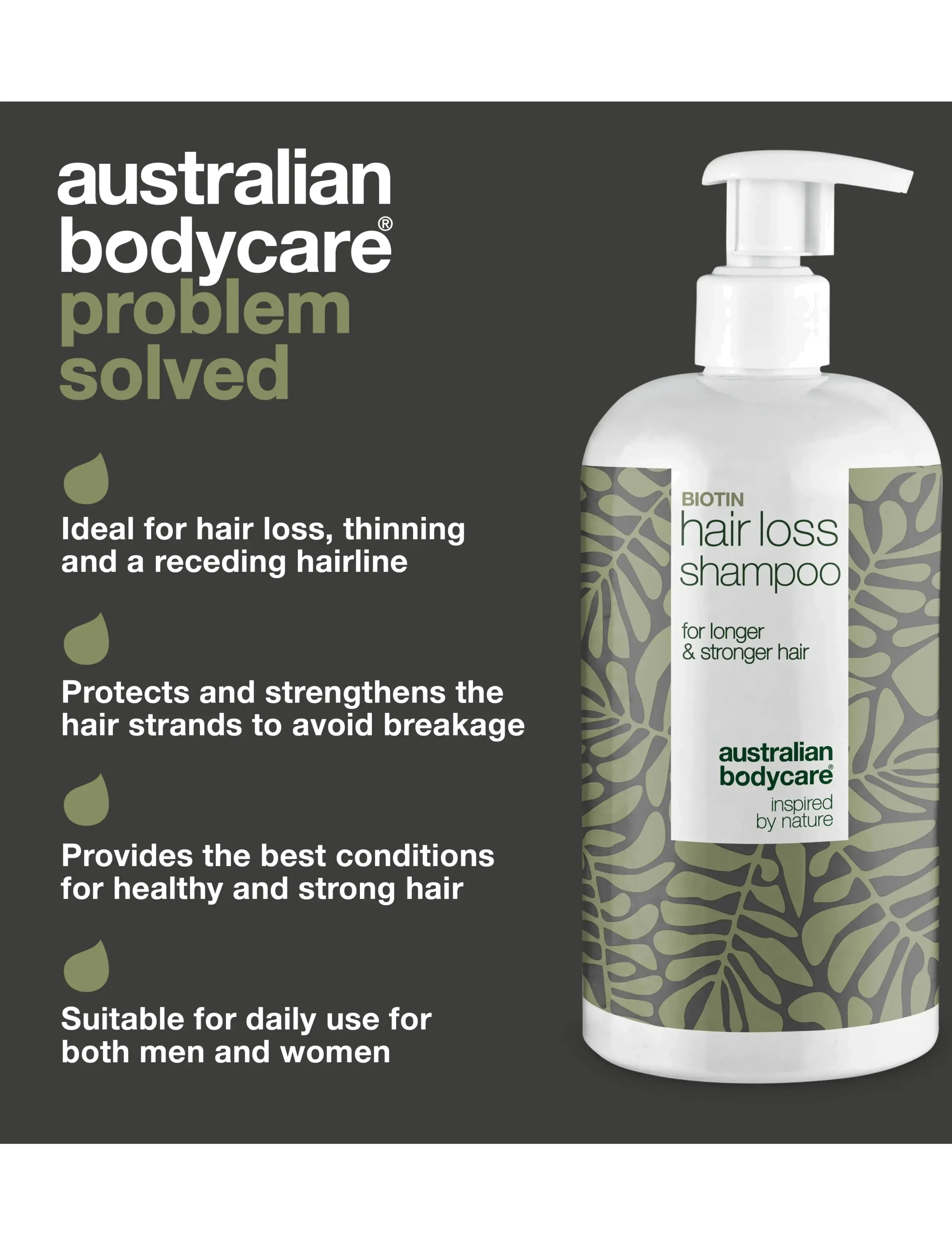 Australian Bodycare - Hair Loss Wash for thicker and stronger hair -  500 ml - hårkur - no color - 3