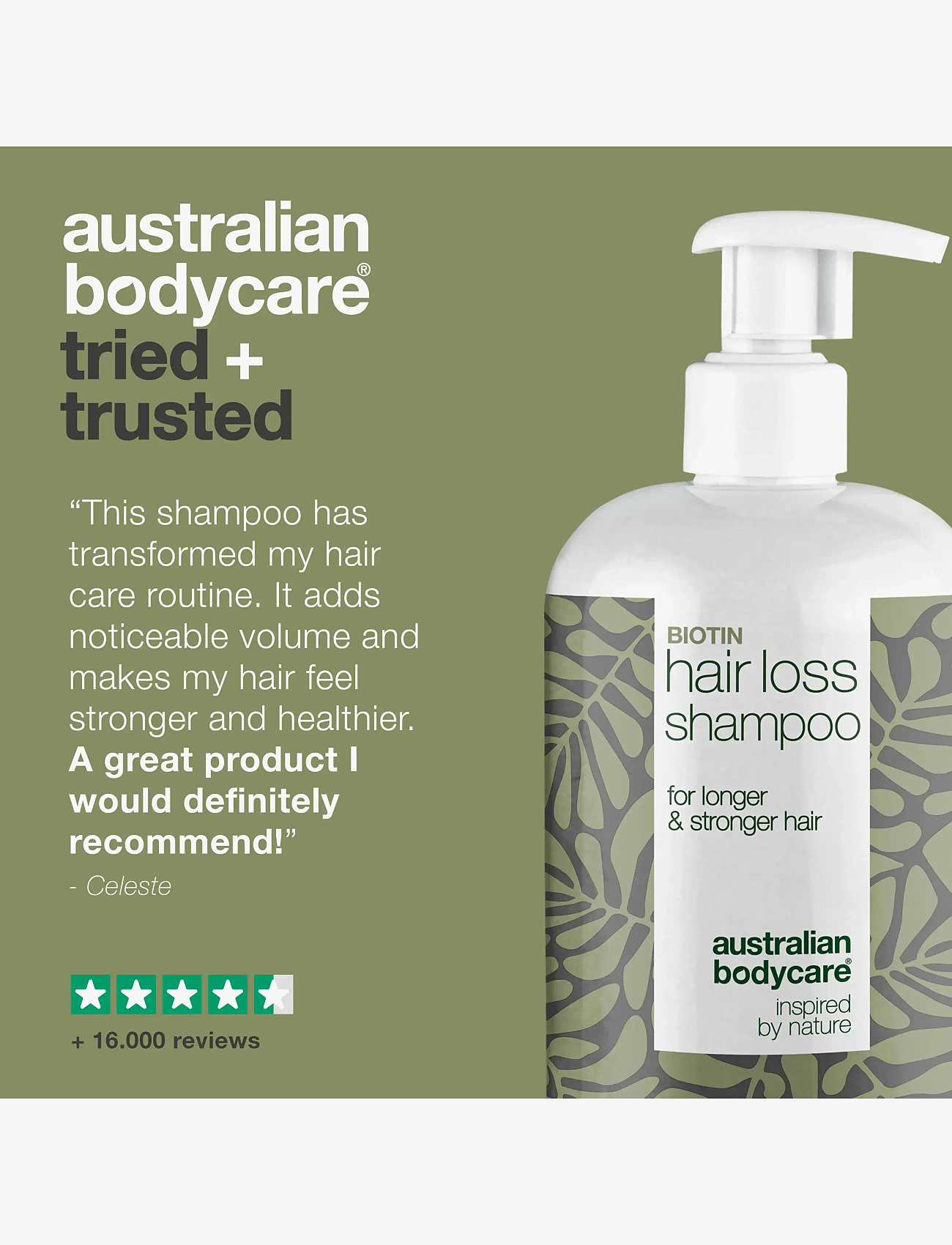 Australian Bodycare - Hair Loss Wash for thicker and stronger hair -  500 ml - behandling - no color - 5