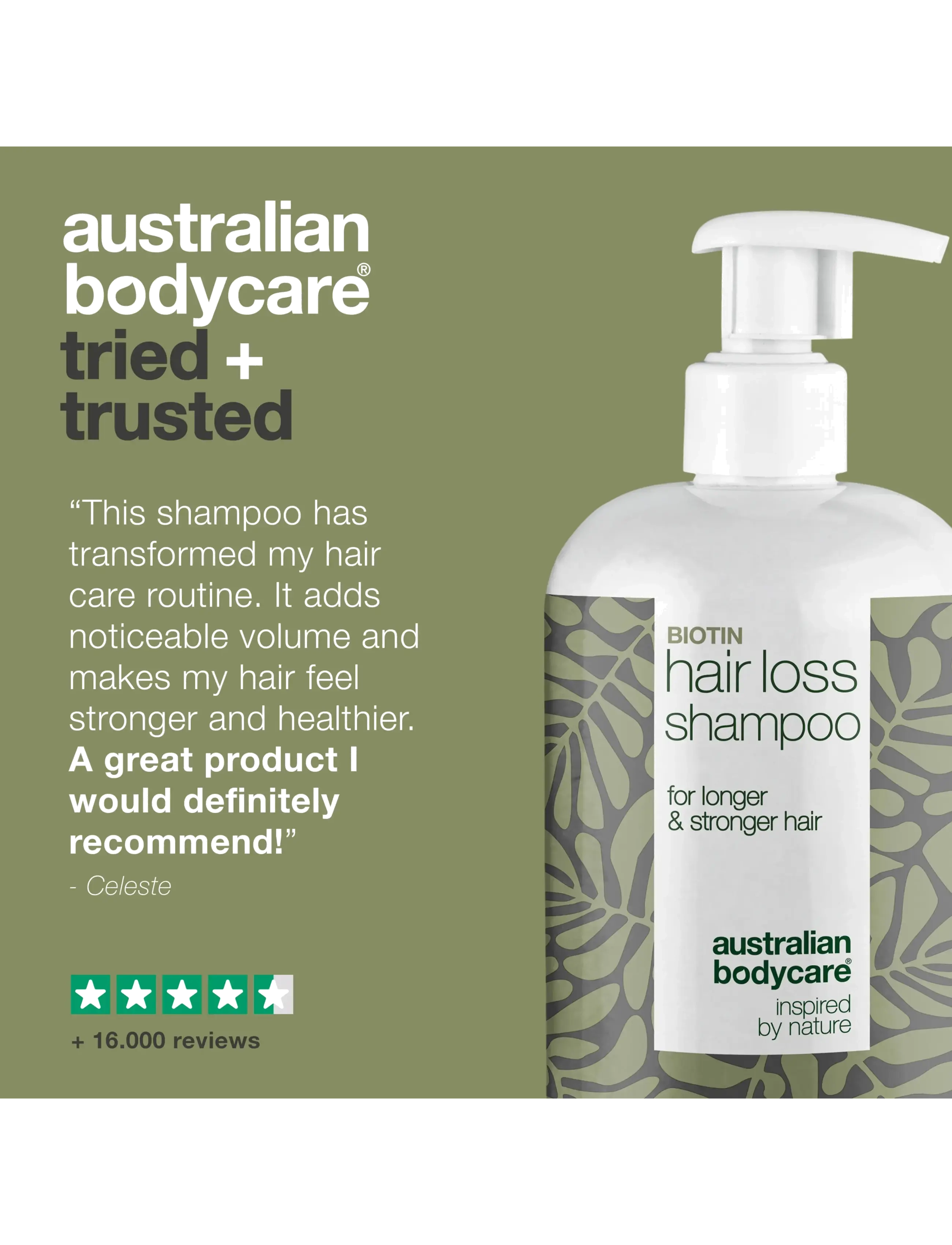 Australian Bodycare - Hair Loss Wash for thicker and stronger hair -  500 ml - hårkur - no color - 5