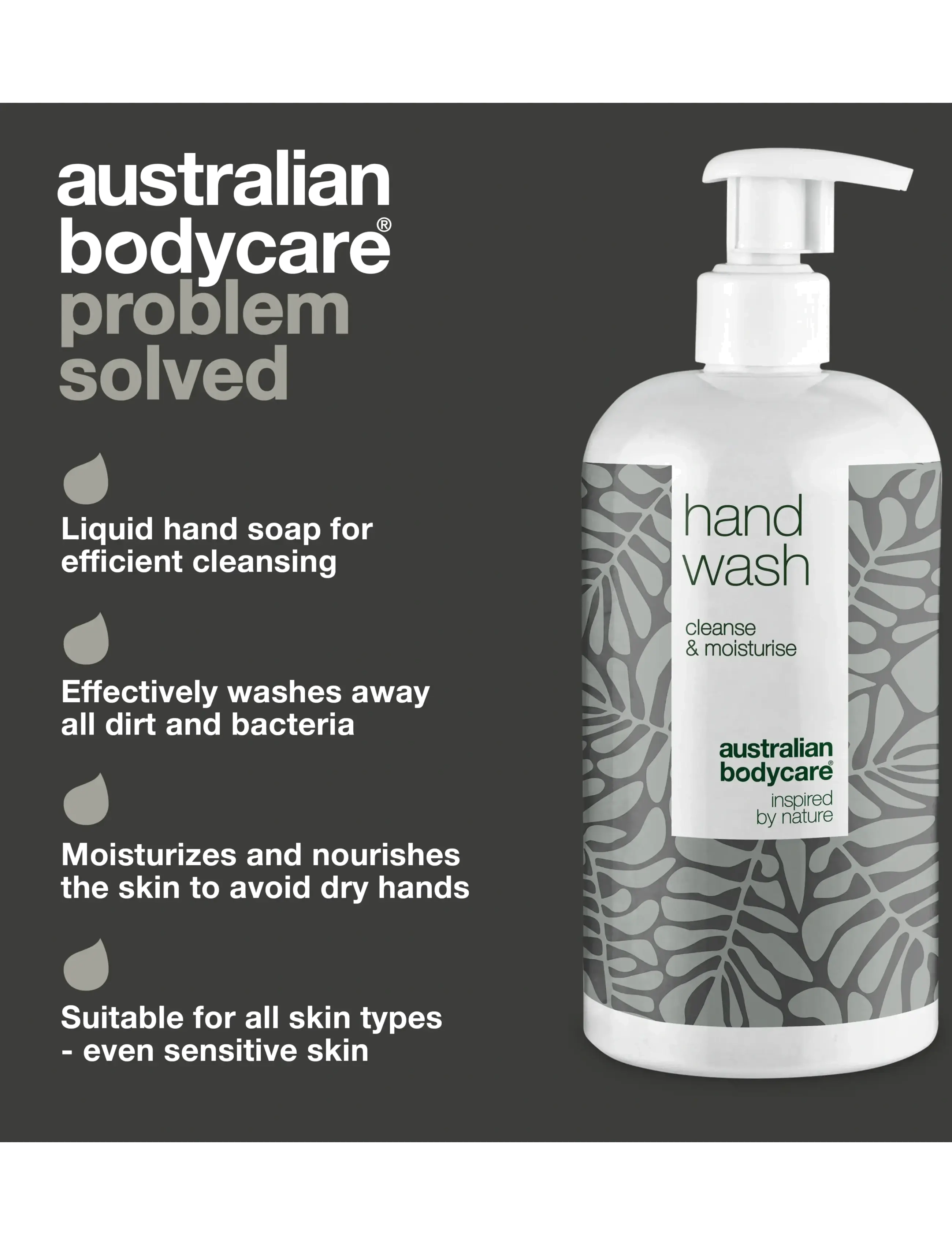 Australian Bodycare - Hand Wash with Tea tree Oil for clean hands - 500 ml - flydende sæber - no color - 3