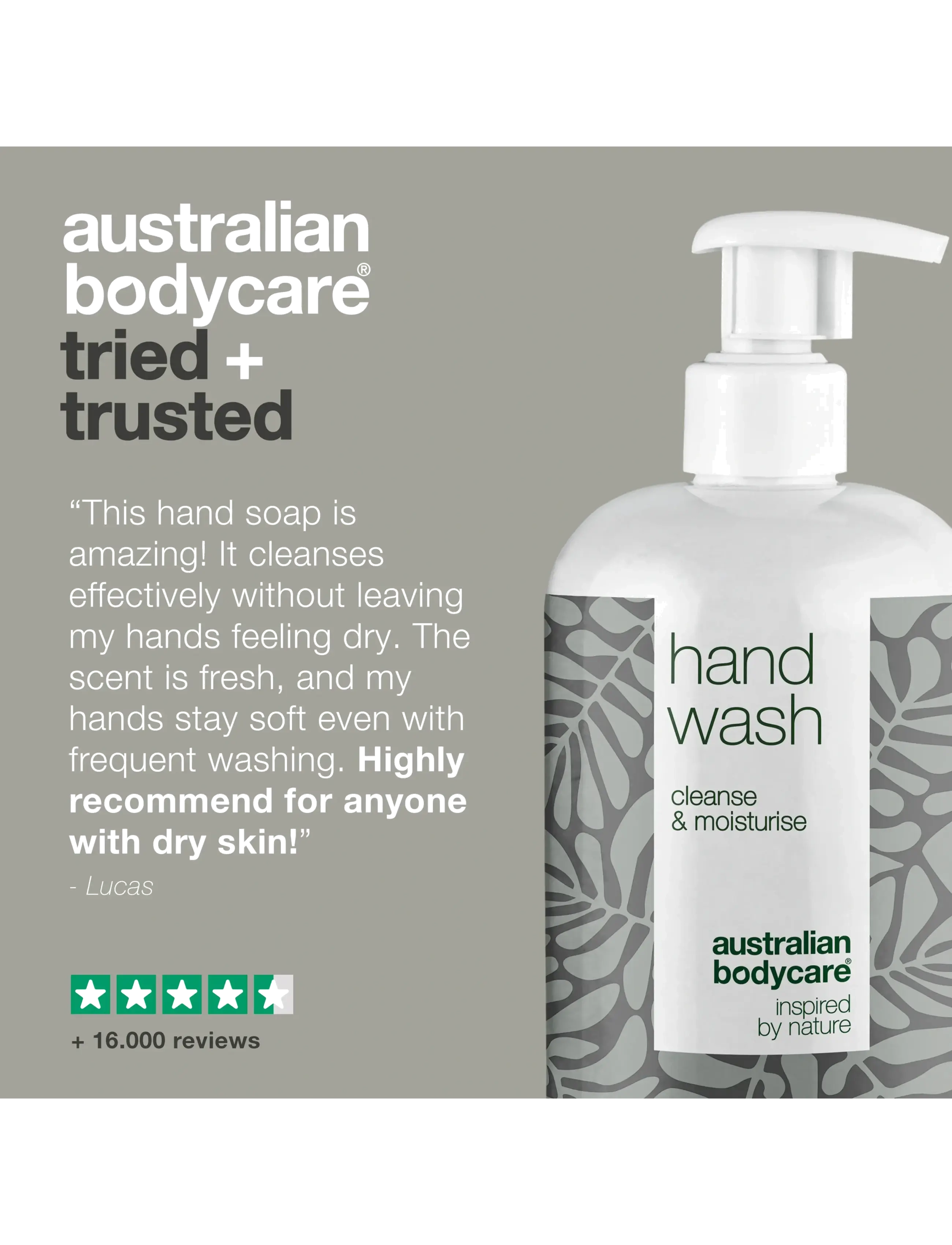 Australian Bodycare - Hand Wash with Tea tree Oil for clean hands - 500 ml - flydende sæber - no color - 5
