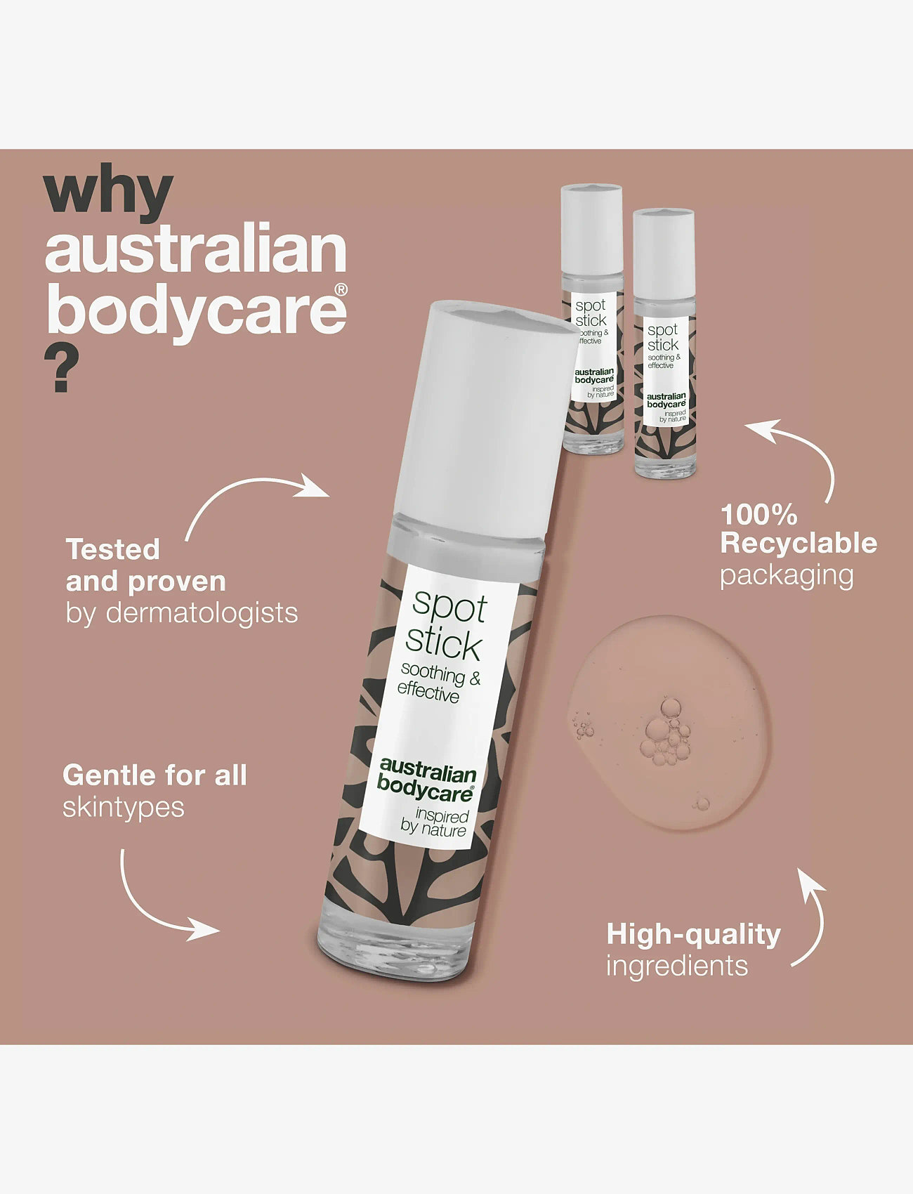 Australian Bodycare - 3-pack Spot Stick for pimples - spotbehandlinger - no color - 4