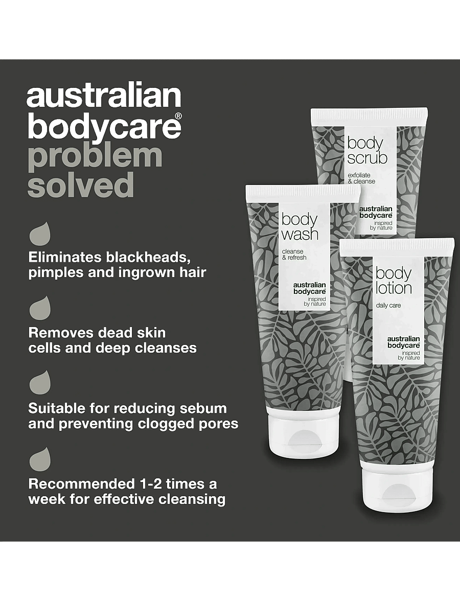 Australian Bodycare - 3 Body Products - for body exfoliation - 3 pcs. - scrub and exfoliators - body - no color - 3