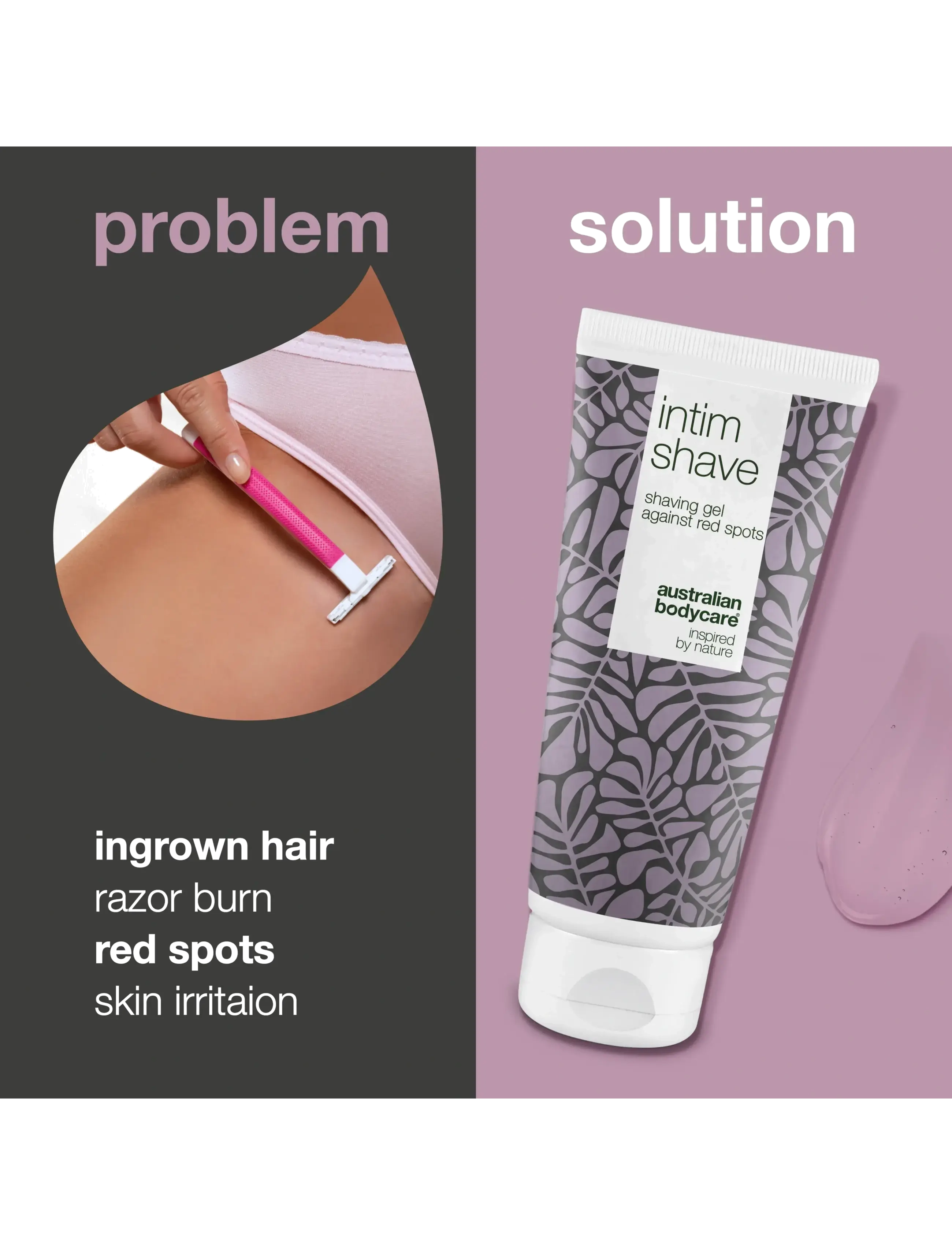 Australian Bodycare - Intim Shave - shave gel against red spots - 200 ml - barbering - no color - 2