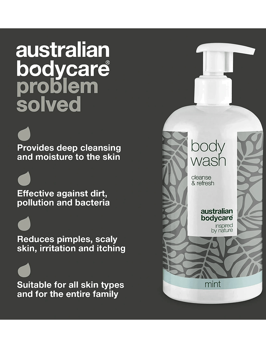 Australian Bodycare - Body Wash Mint 500 ml - dušigeelid ja õlid - clear - 2