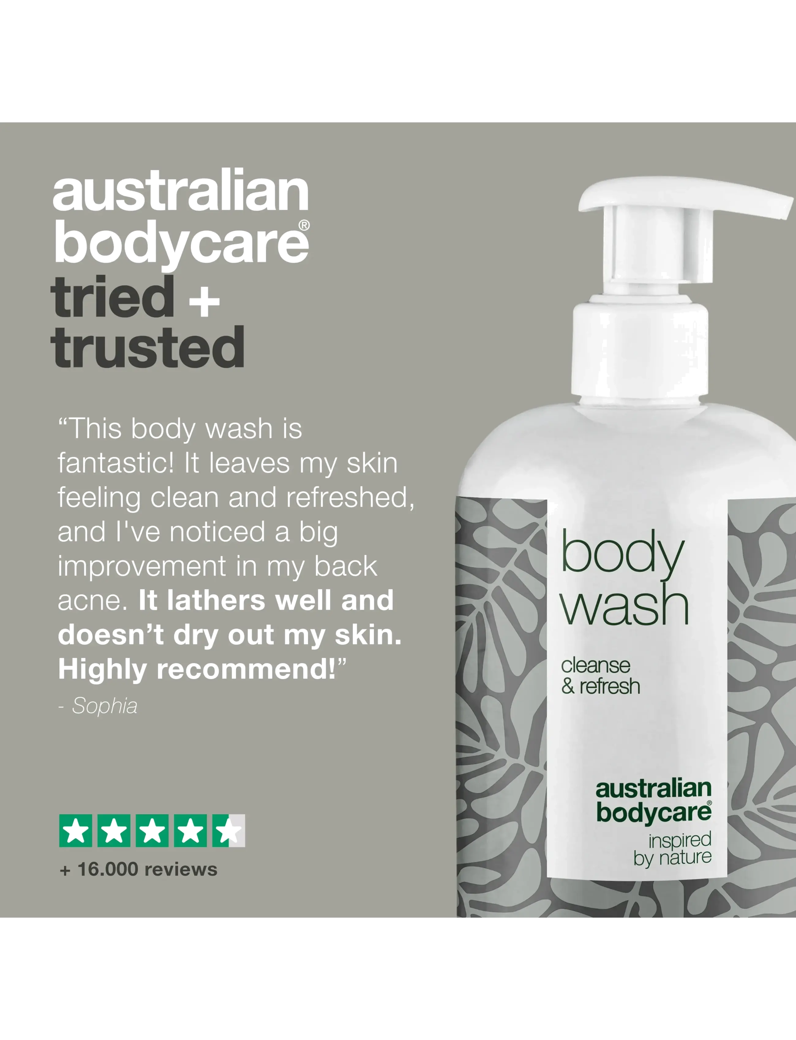 Australian Bodycare - Body Wash Mint 500 ml - duschgel & duscholjor  - clear - 4