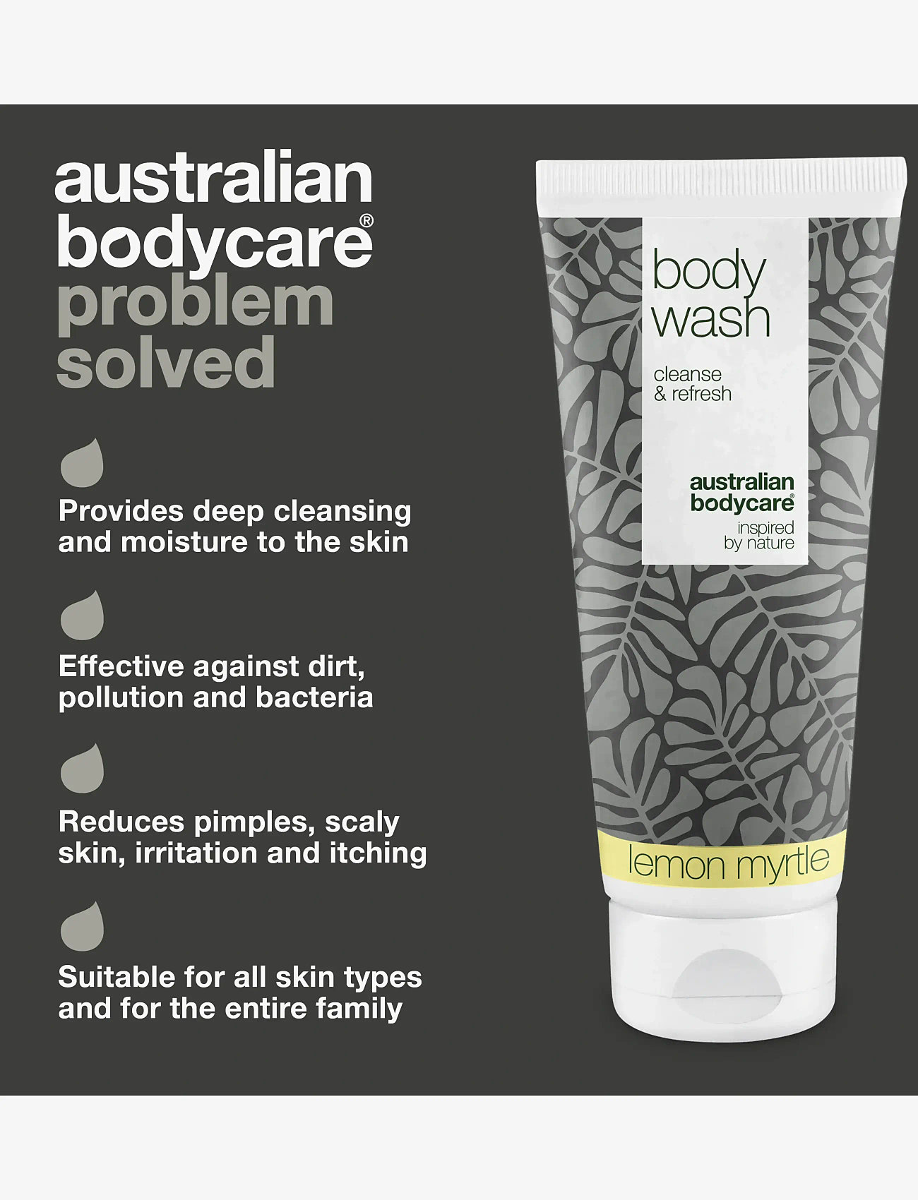 Australian Bodycare - Body Wash for clean skin - Lemon Myrtle - 200 ml - duschgel & duscholjor  - no color - 3