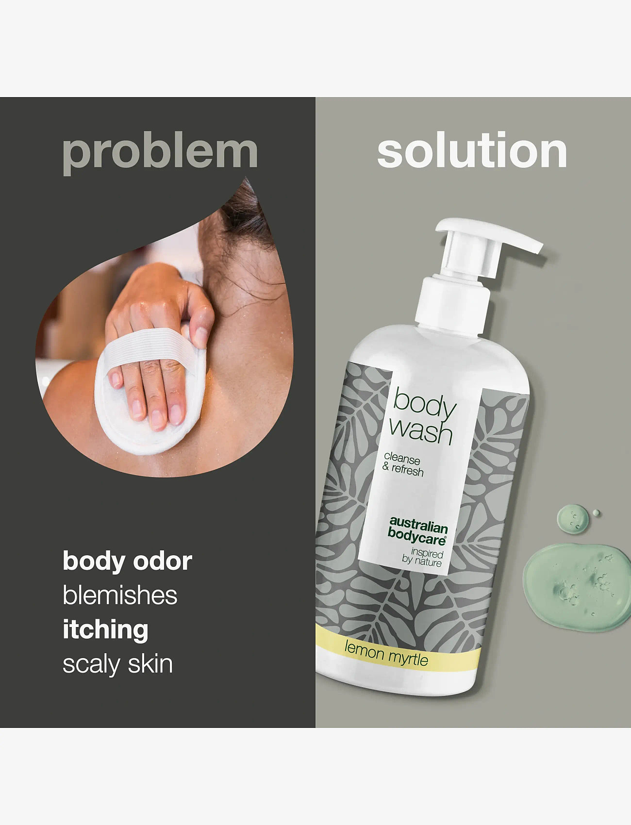 Australian Bodycare - Body Wash for clean skin -  Lemon Myrtle -  500 ml - shower gel & bruseolier - no color - 2