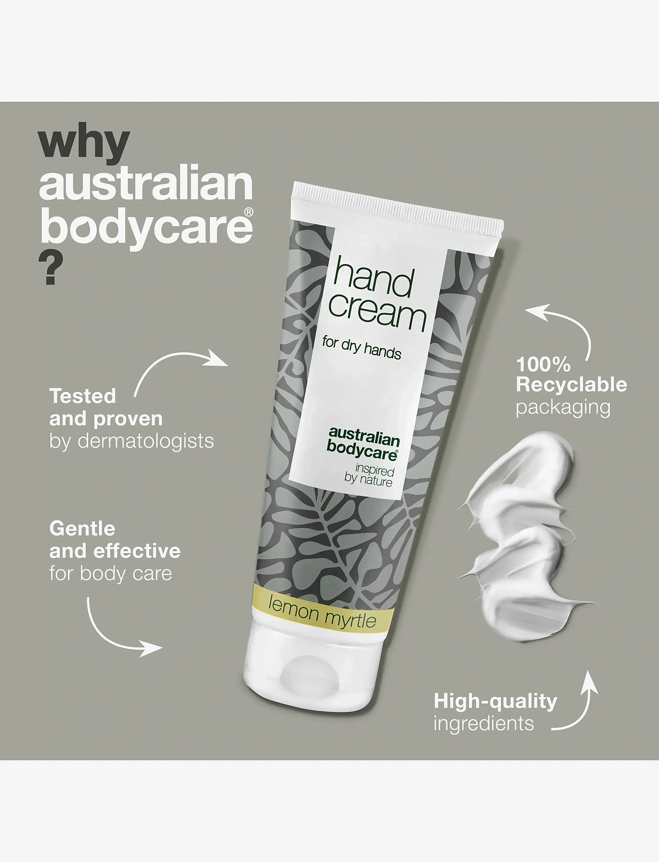 Australian Bodycare - Hand Cream for dry skin on hands - Lemon Myrtle - 100 ml - håndcremer - no color - 4
