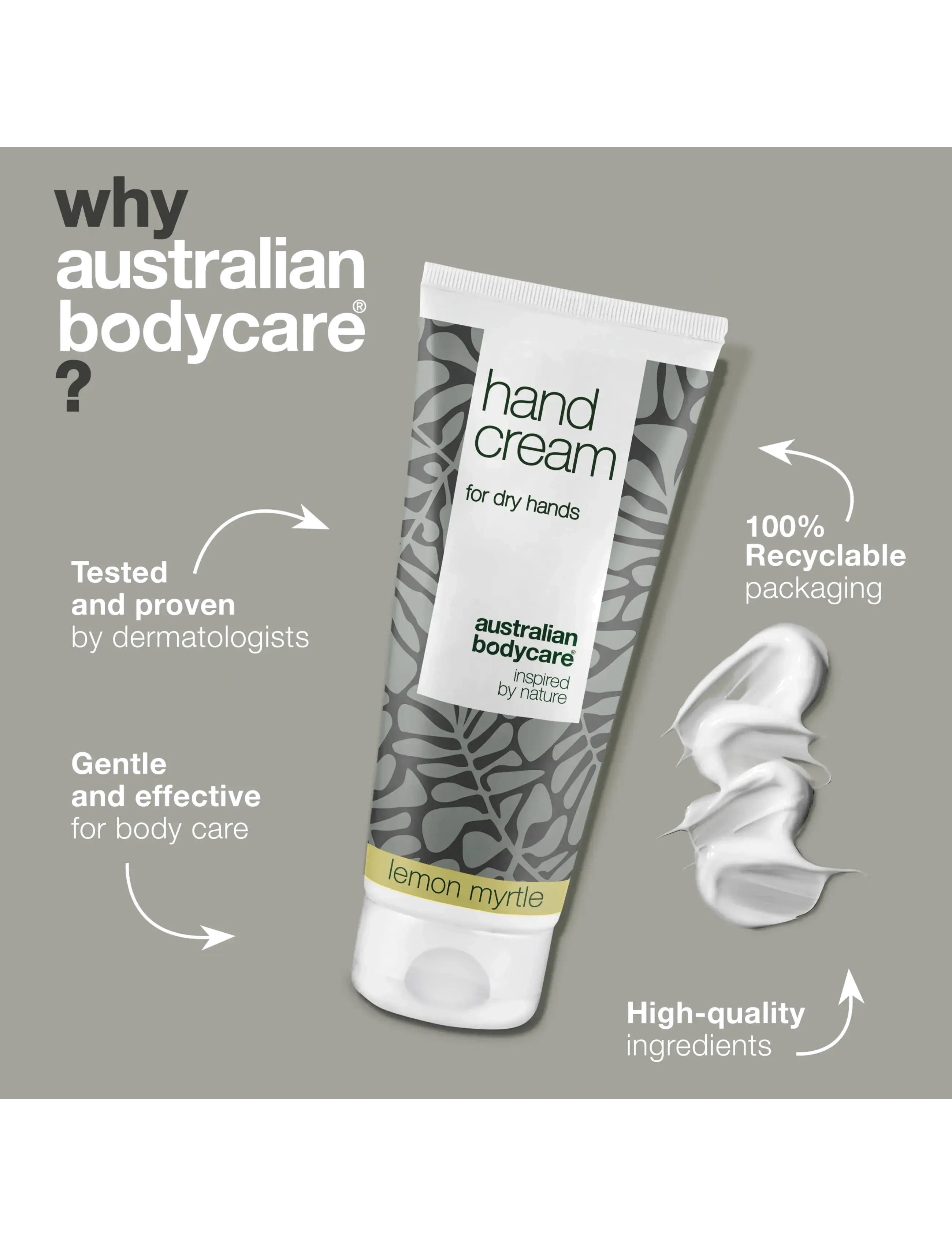 Australian Bodycare - Hand Cream for dry skin on hands - Lemon Myrtle - 100 ml - håndcremer - no color - 4