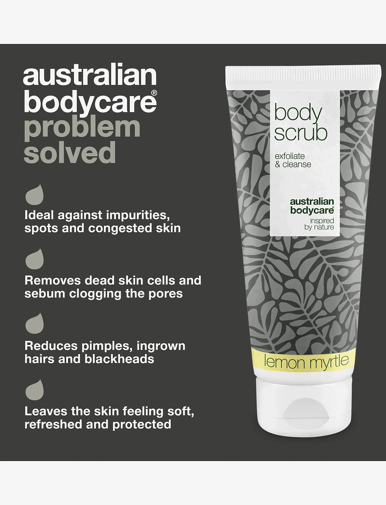 Australian Bodycare - Body scrub to exfoliate & cleanse - lemon myrtle - 200 ml - skrub & exfoliering - krop - no color - 3