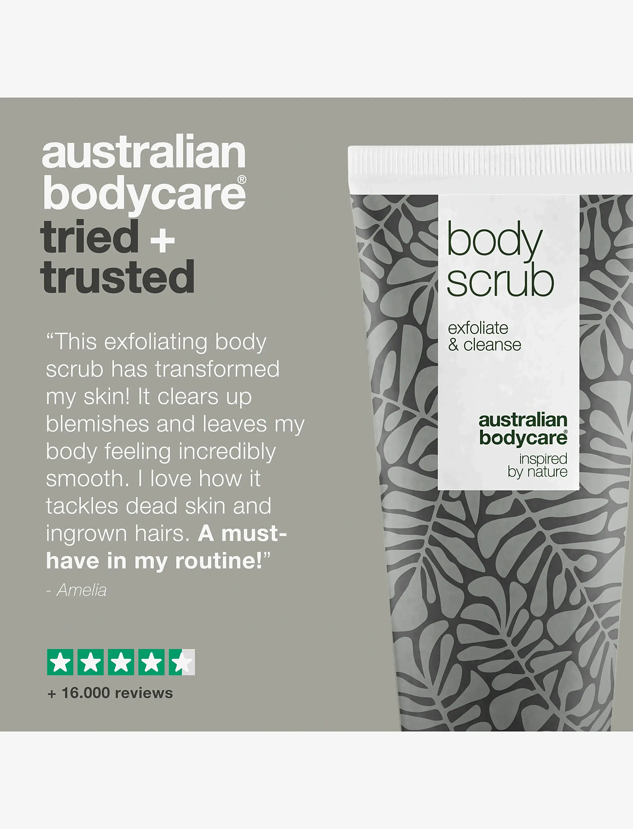 Australian Bodycare - Body scrub to exfoliate & cleanse - lemon myrtle - 200 ml - skrub & exfoliering - krop - no color - 5