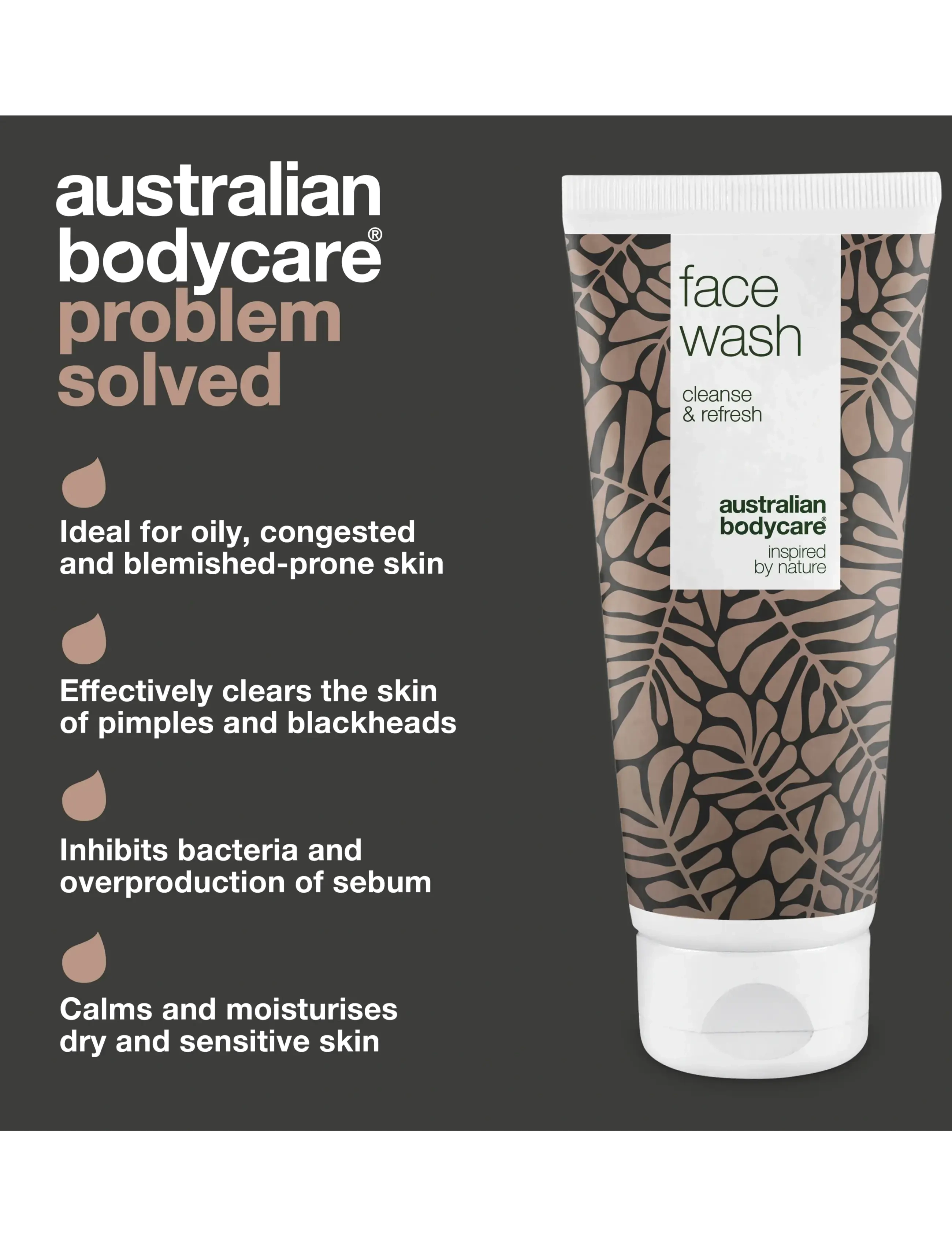 Australian Bodycare - Face Wash for blemishes and pimples - 200 ml - rensegels - no color - 3