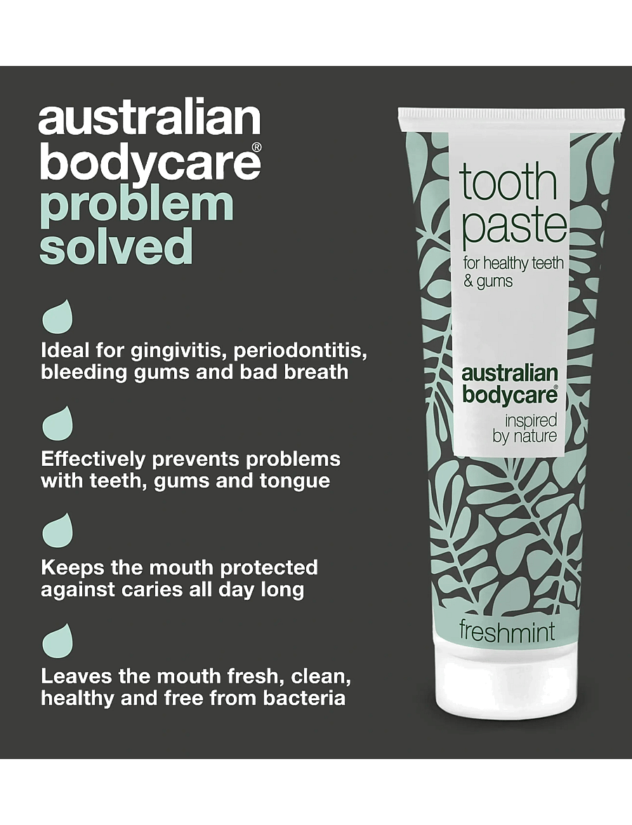 Australian Bodycare - Tooth Paste Fresh Mint - for healthy teeth - 75 ml - tandpasta - no color - 3