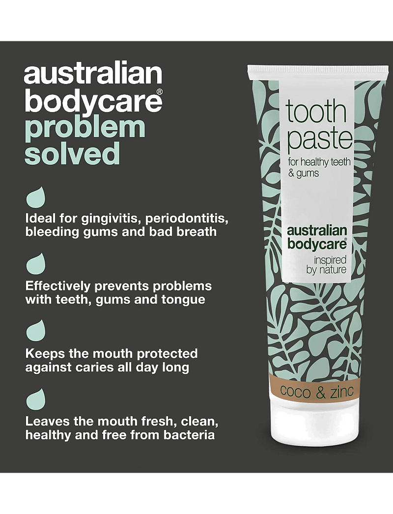 Australian Bodycare - Tooth Paste Coco & Zinc - for healthy teeth - 75 ml - hammastahnat - white - 3