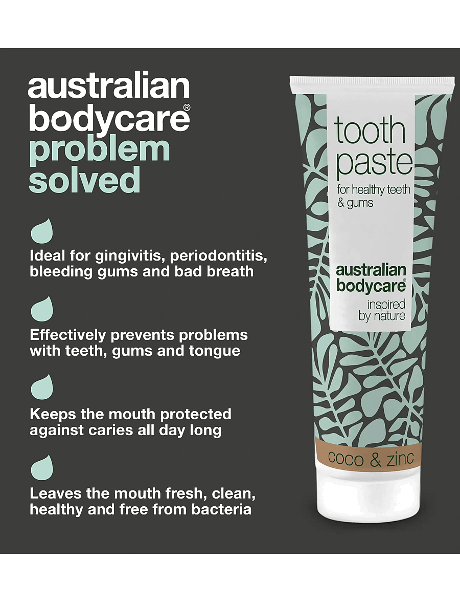 Australian Bodycare - Tooth Paste Coco & Zinc - for healthy teeth - 75 ml - tandpasta - white - 3