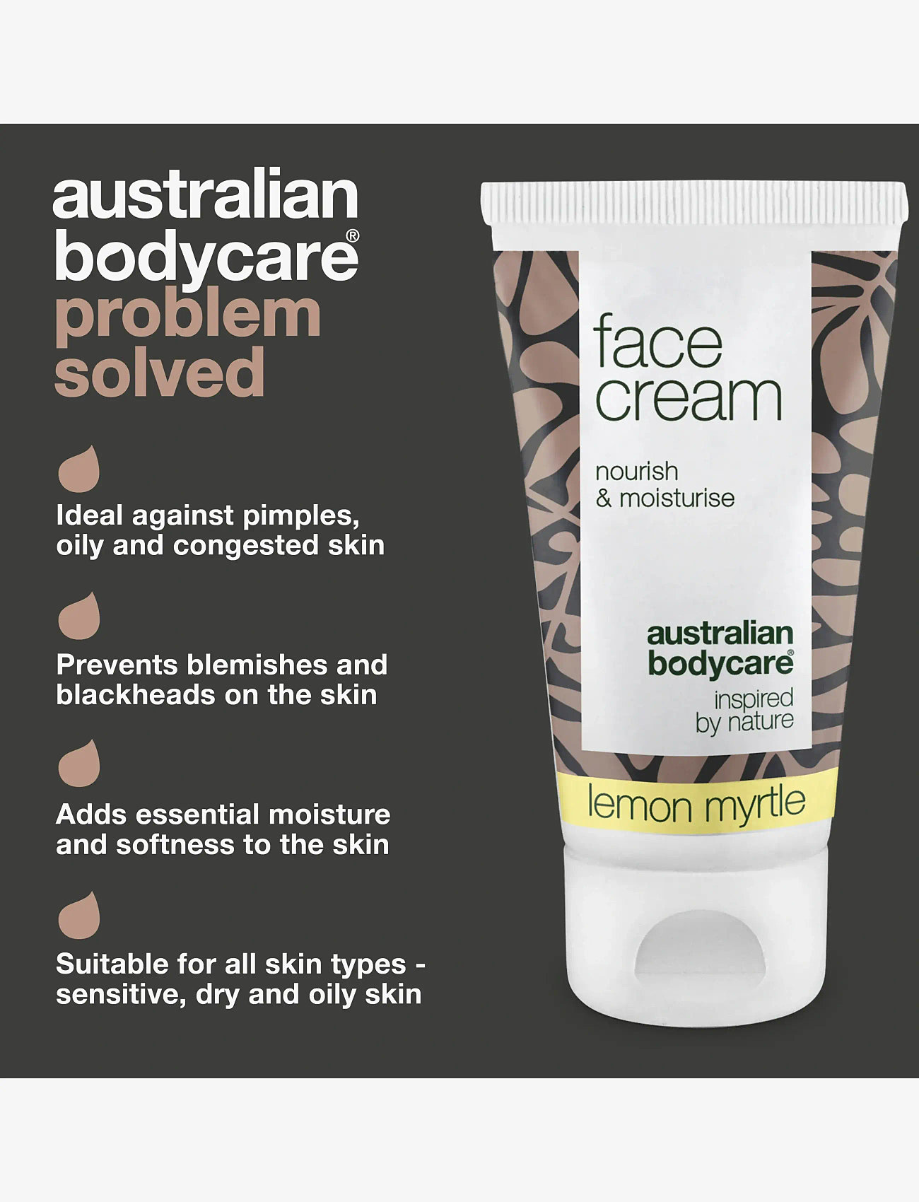 Australian Bodycare - Face Cream for pimples or dry skin - Lemon Myrtle - 50 ml - fugtpleje - no color - 3