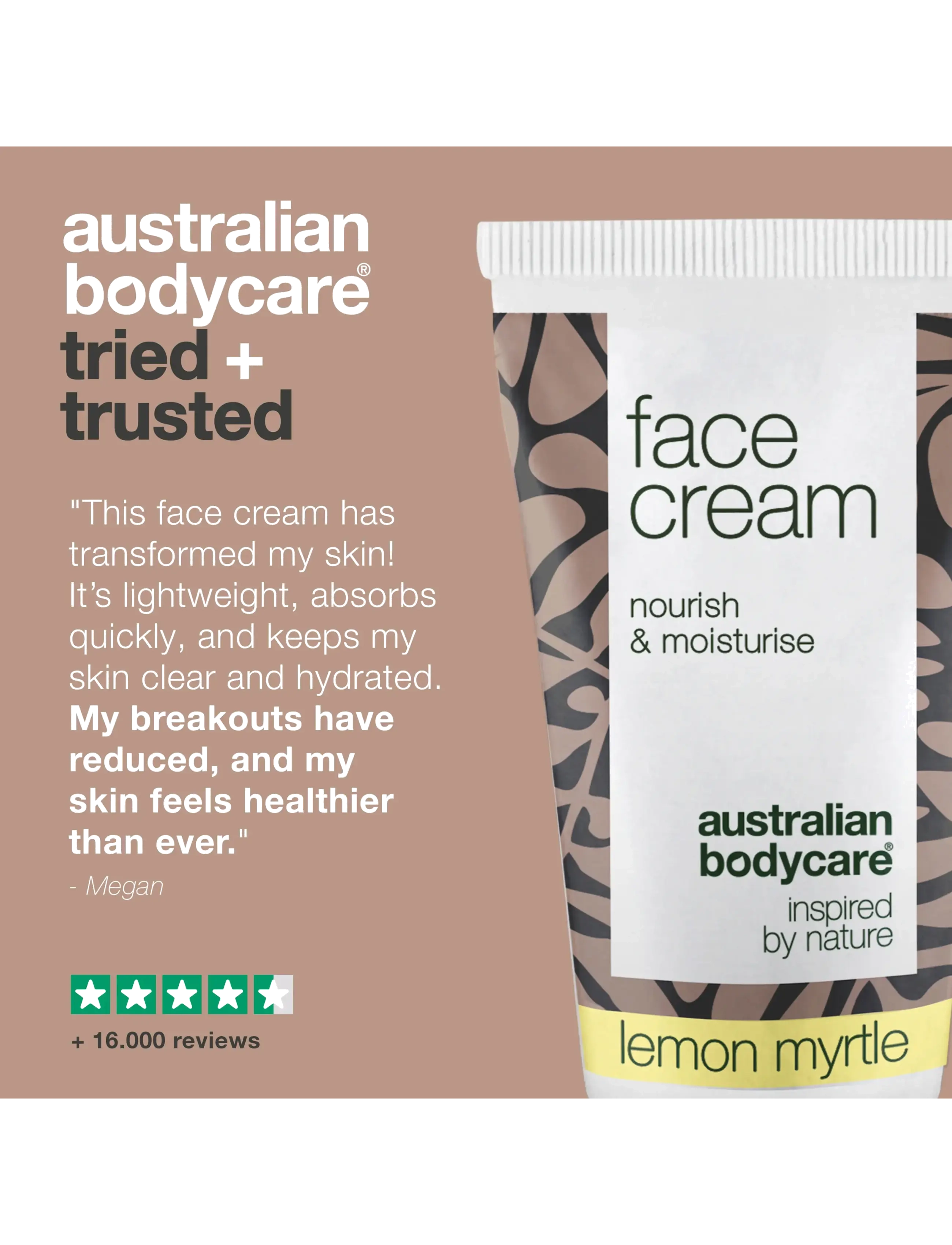 Australian Bodycare - Face Cream for pimples or dry skin - Lemon Myrtle - 50 ml - fugtpleje - no color - 5
