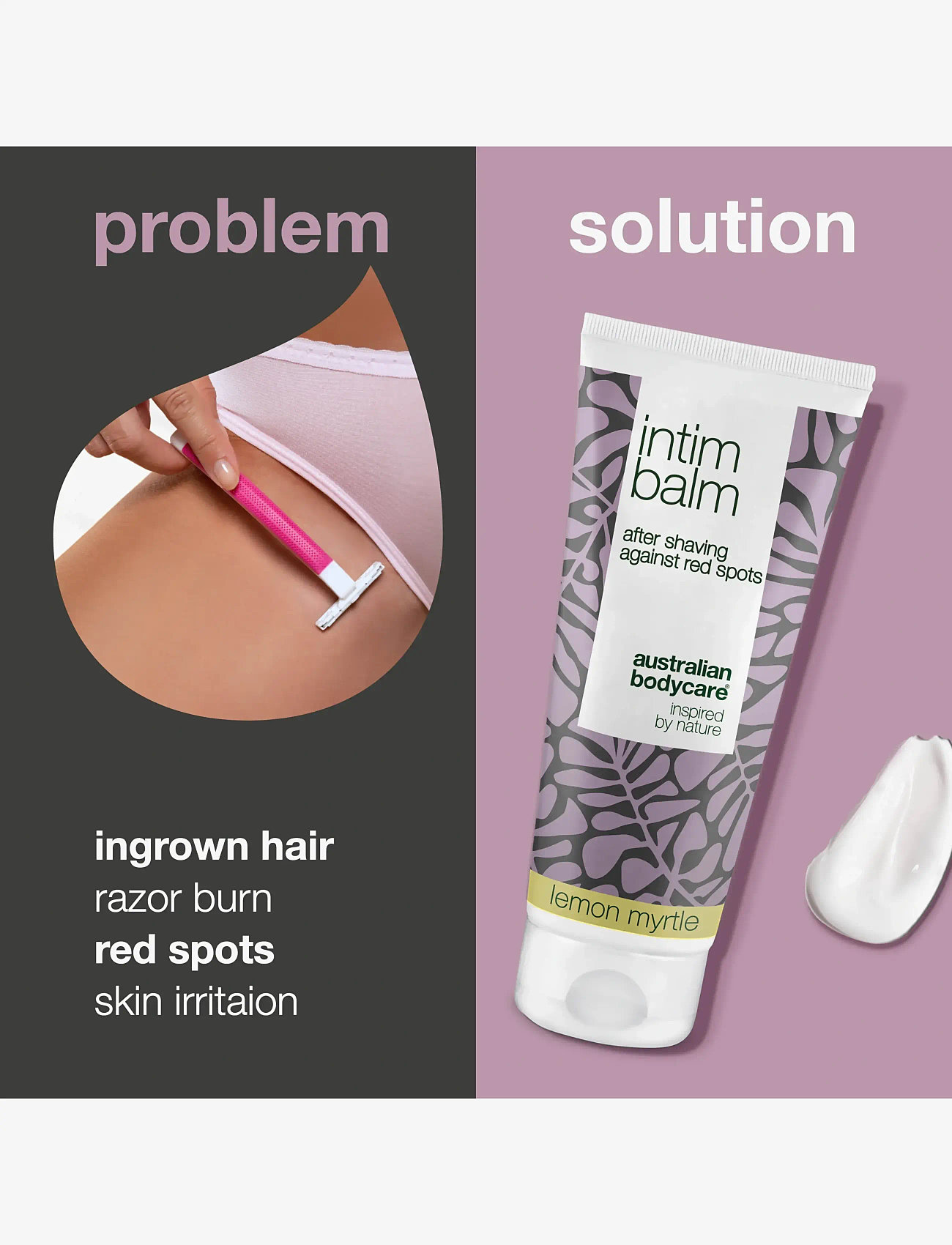 Australian Bodycare - Intim Balm - after shave balm against red spots - Lemon Myrtle - 100 ml - barbering - no color - 1