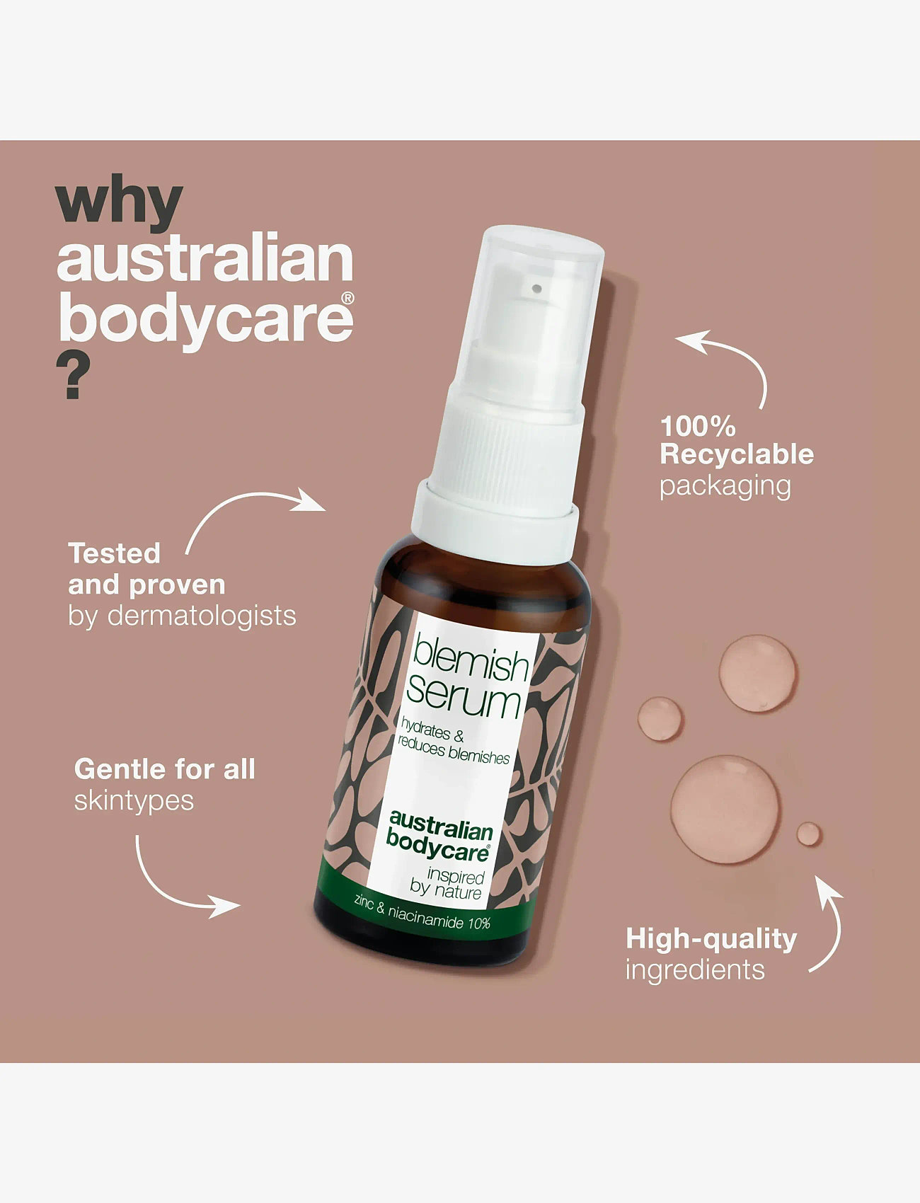 Australian Bodycare - Blemish Serum with Niacinamide 10% - 30 ml - serum - no color - 4