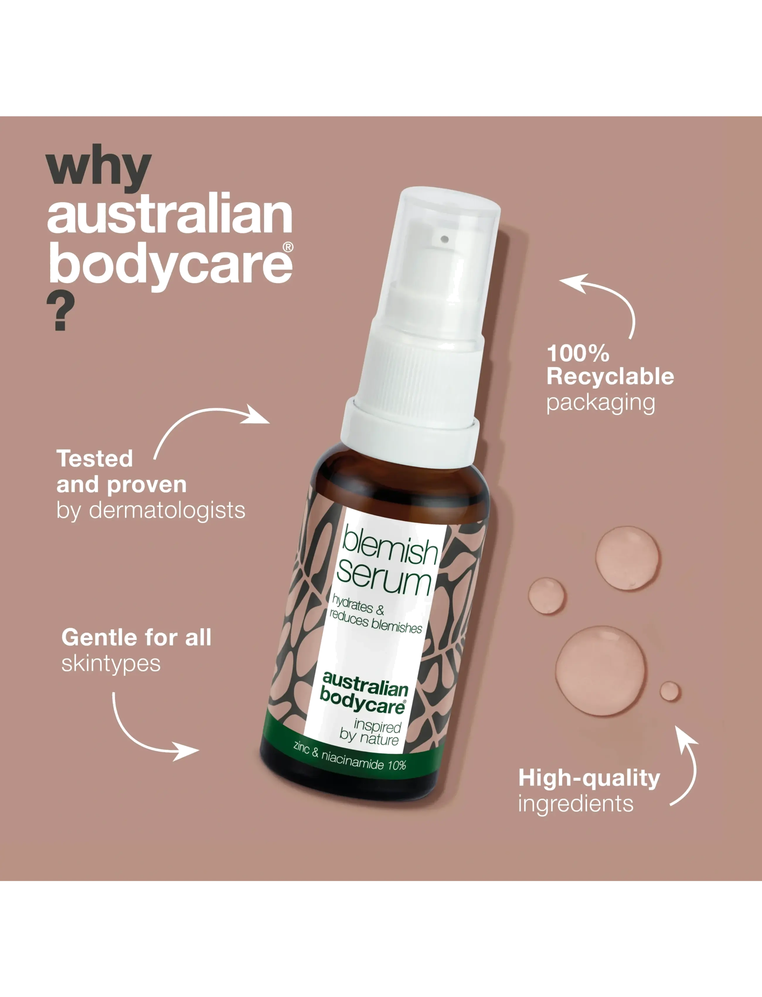 Australian Bodycare - Blemish Serum with Niacinamide 10% - 30 ml - serum - no color - 4