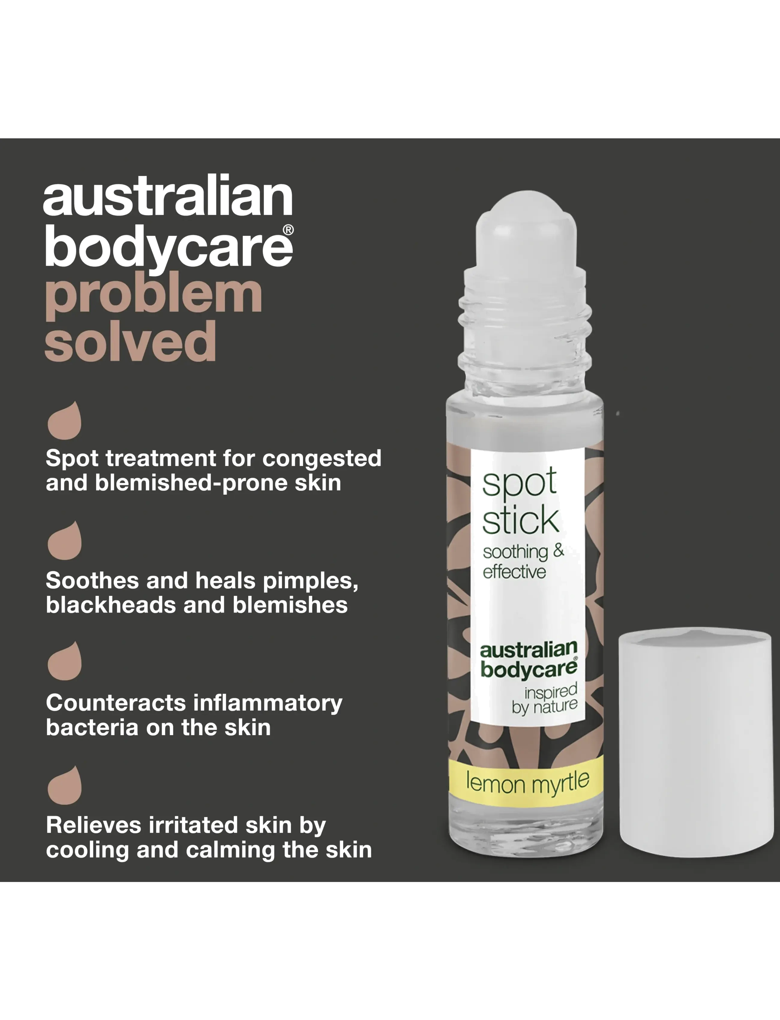 Australian Bodycare - Spot Stick for pimples & blackheads - Lemon Myrtle - 9 ml - spotbehandlinger - no color - 3