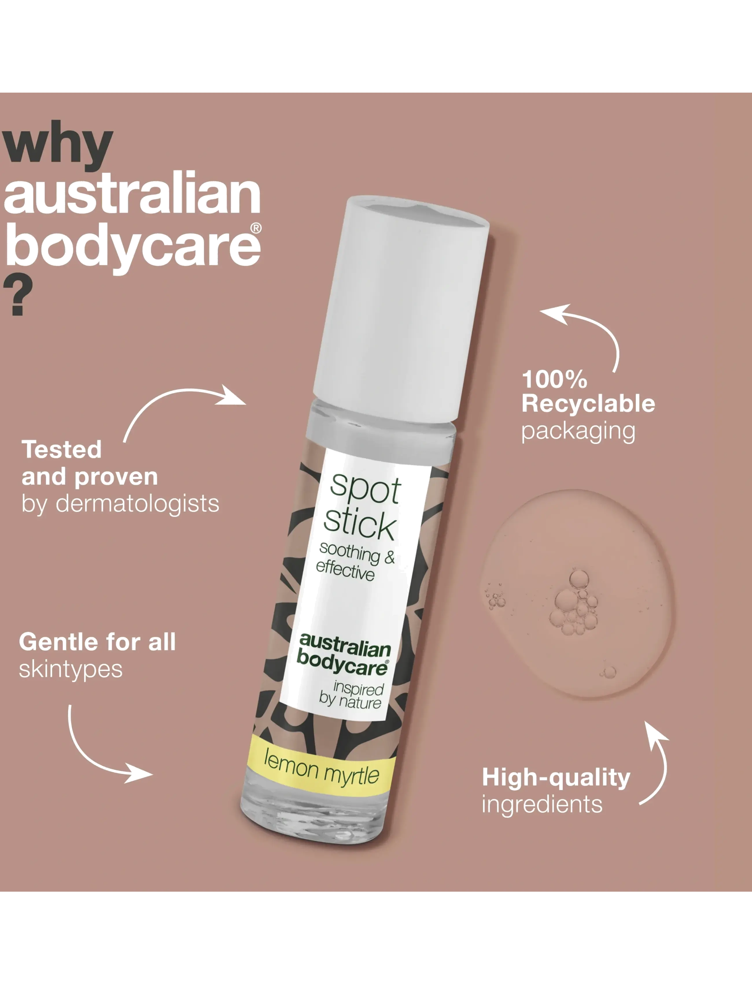 Australian Bodycare - Spot Stick for pimples & blackheads - Lemon Myrtle - 9 ml - spotbehandlinger - no color - 4
