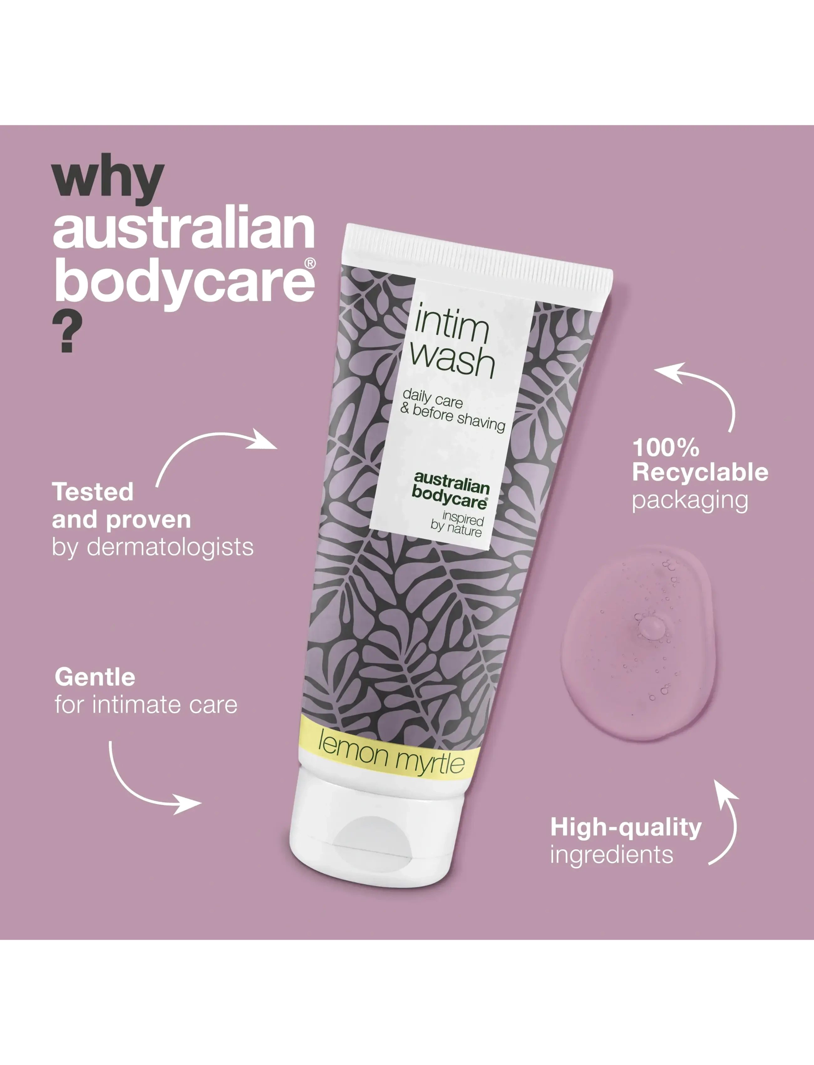 Australian Bodycare - Intim Wash for daily intimate hygiene - Lemon Myrtle - 200 ml - intimvask - no color - 4