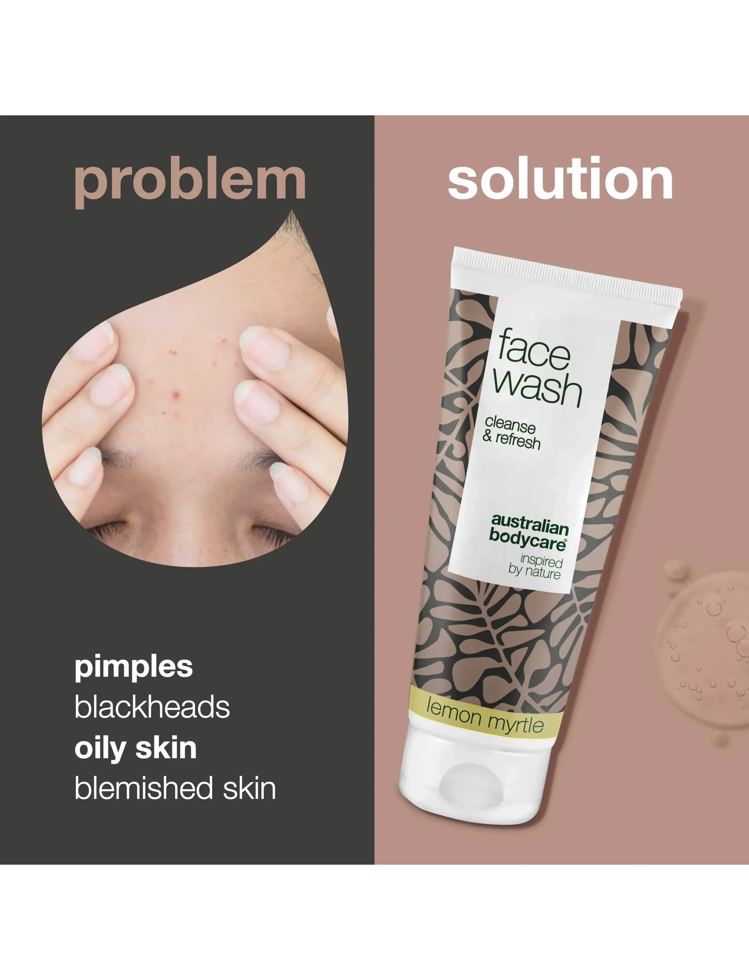 Australian Bodycare - Face Wash for blemishes and pimples - Lemon Myrtle - 100 ml - rensegels - no color - 2