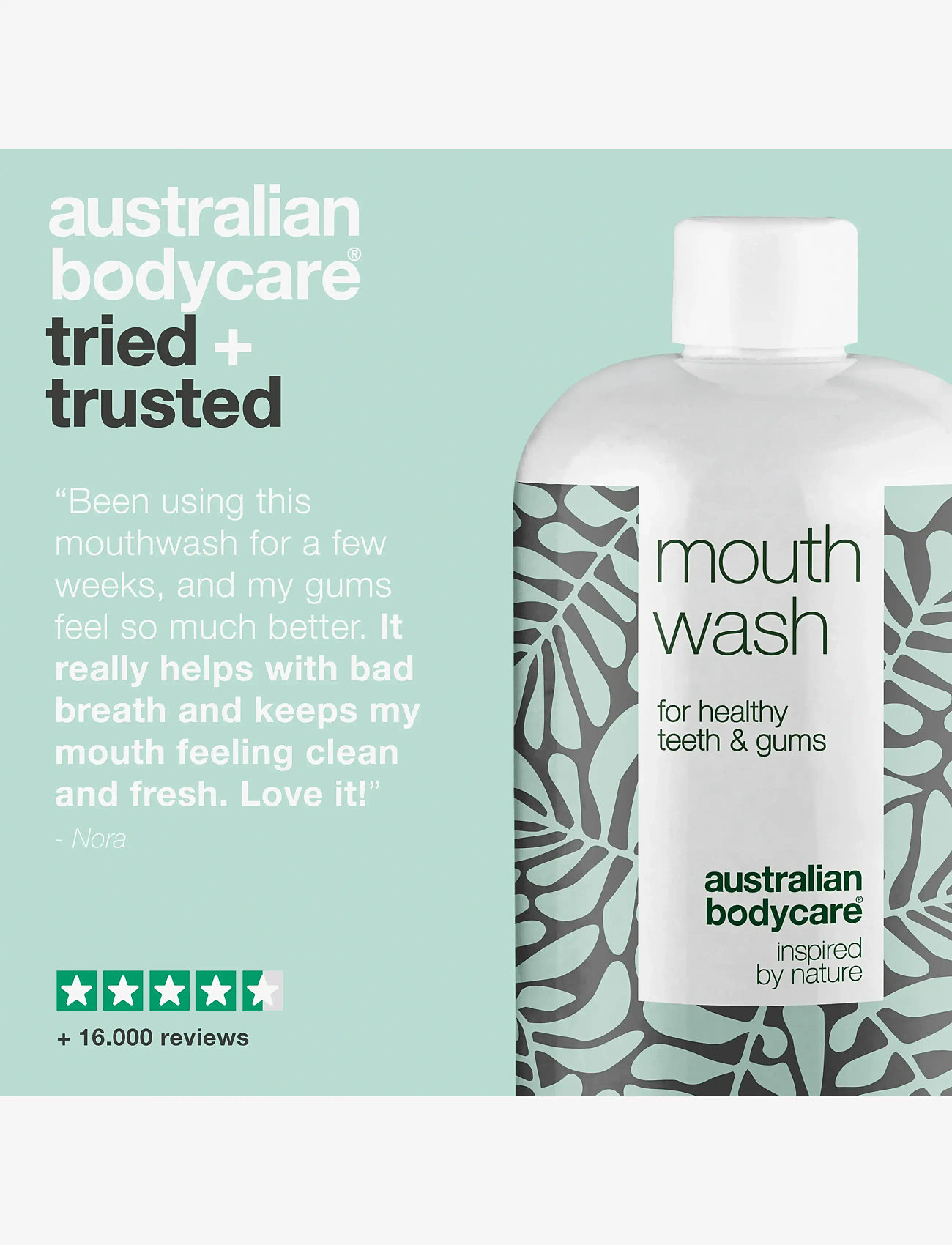 Australian Bodycare - Mouth Wash  - for good oral hygiene - 500 ml - munskölj - no color - 5