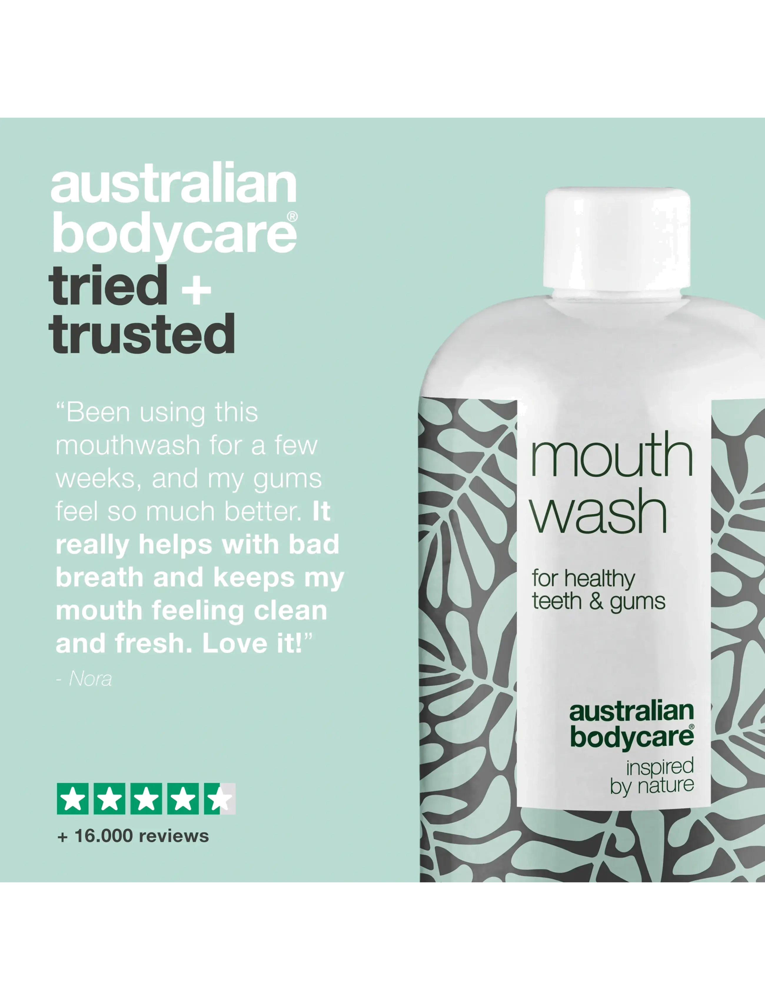 Australian Bodycare - Mouth Wash  - for good oral hygiene - 500 ml - mundskyl - no color - 5