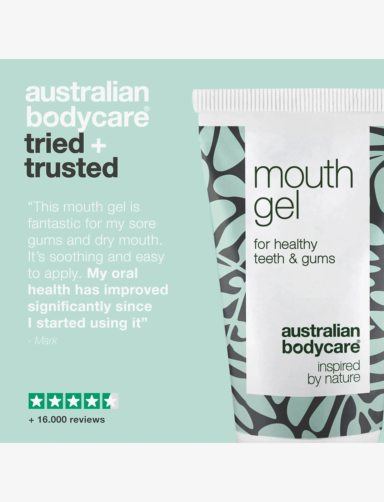 Australian Bodycare - Mouth Gel - oral gel for good oral hygiene - 50 ml - resestorlekar & kits - no color - 5