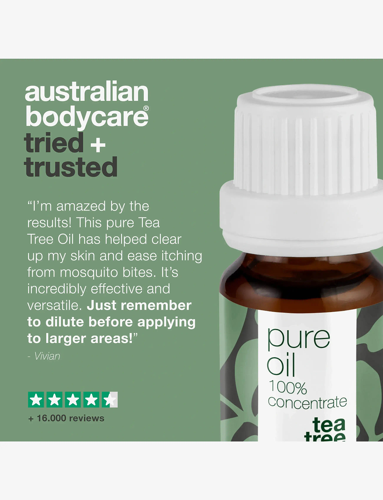 Australian Bodycare - Pure Tea Tree Oil Lemon Myrtle 10 ml - rejsestørrelser & kits  - no color - 5