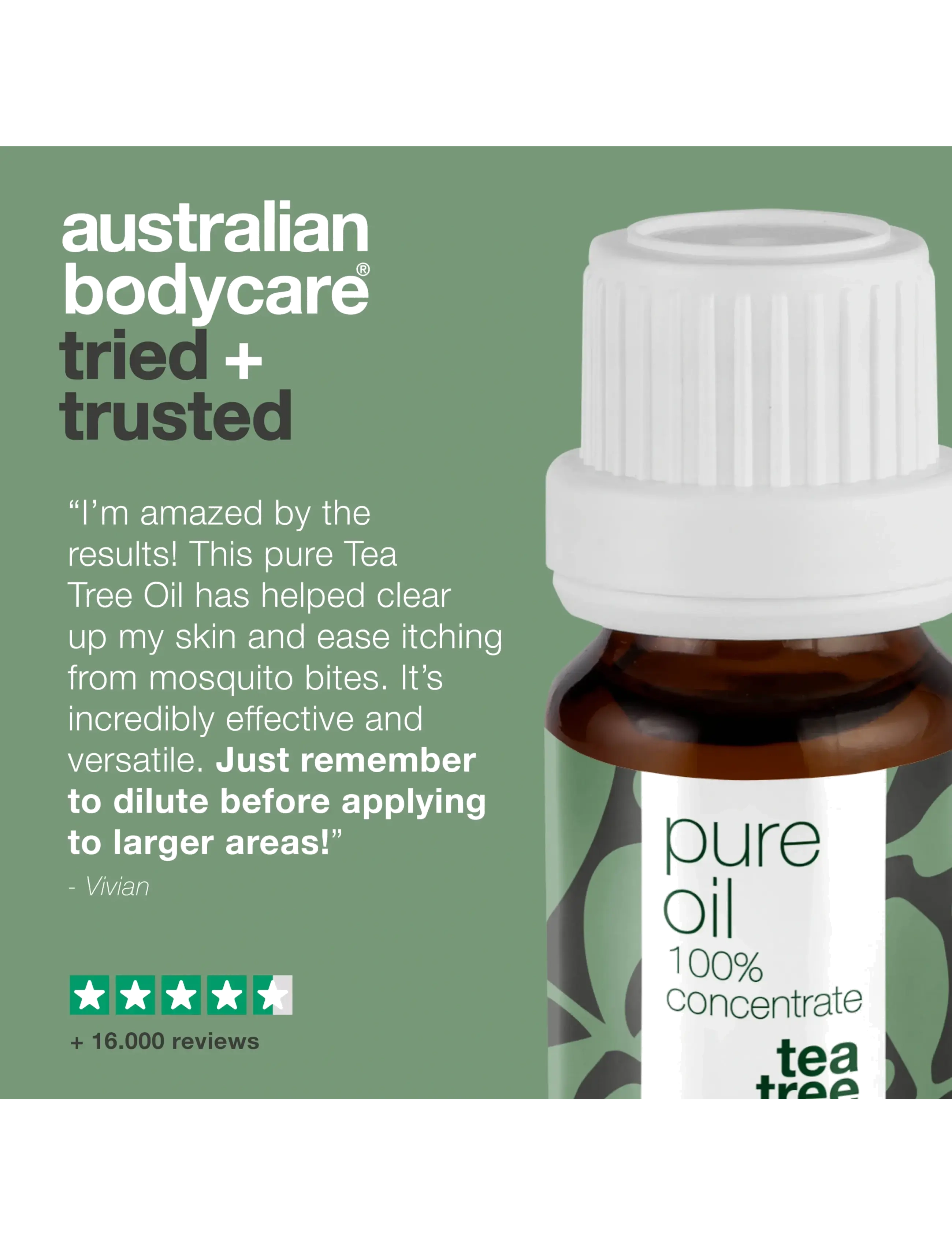 Australian Bodycare - Pure Tea Tree Oil Lemon Myrtle 10 ml - rejsestørrelser & kits  - no color - 5