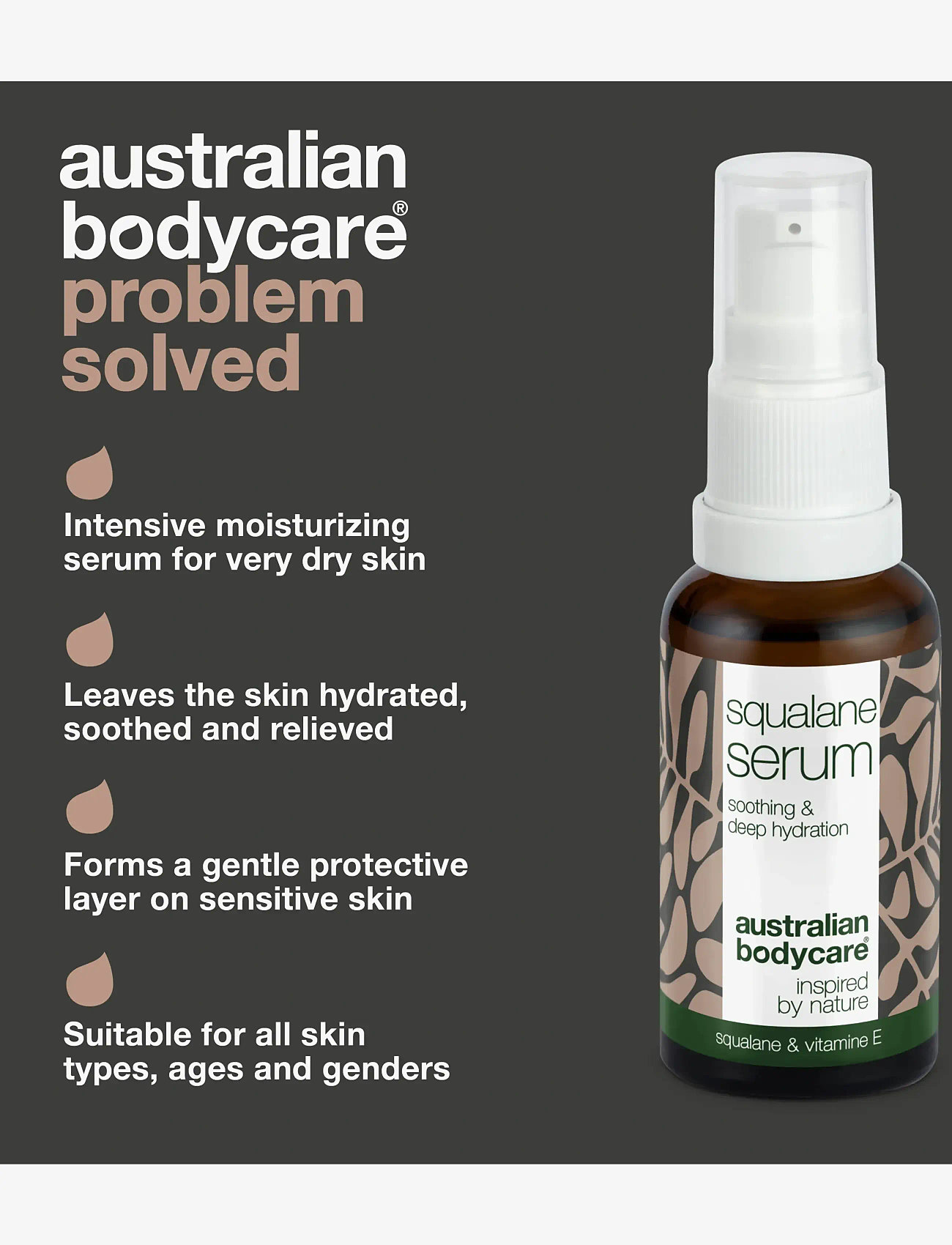 Australian Bodycare - Squalane Serum for very dry skin - 30 ml - serum - no color - 3