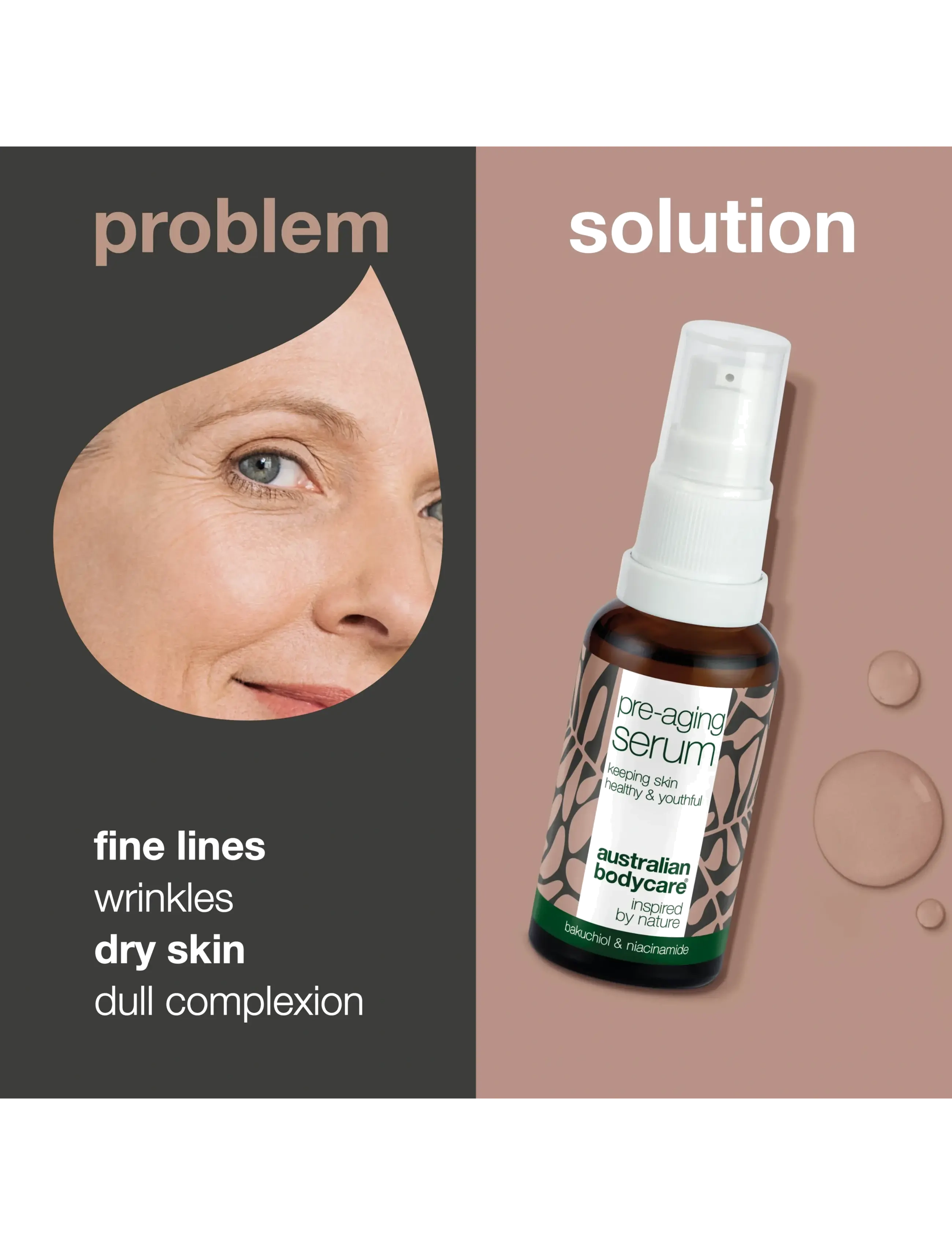 Australian Bodycare - Pre-aging Serum - anti-age with peptides & caffeine - 30+ - 30 ml - serum - no color - 2