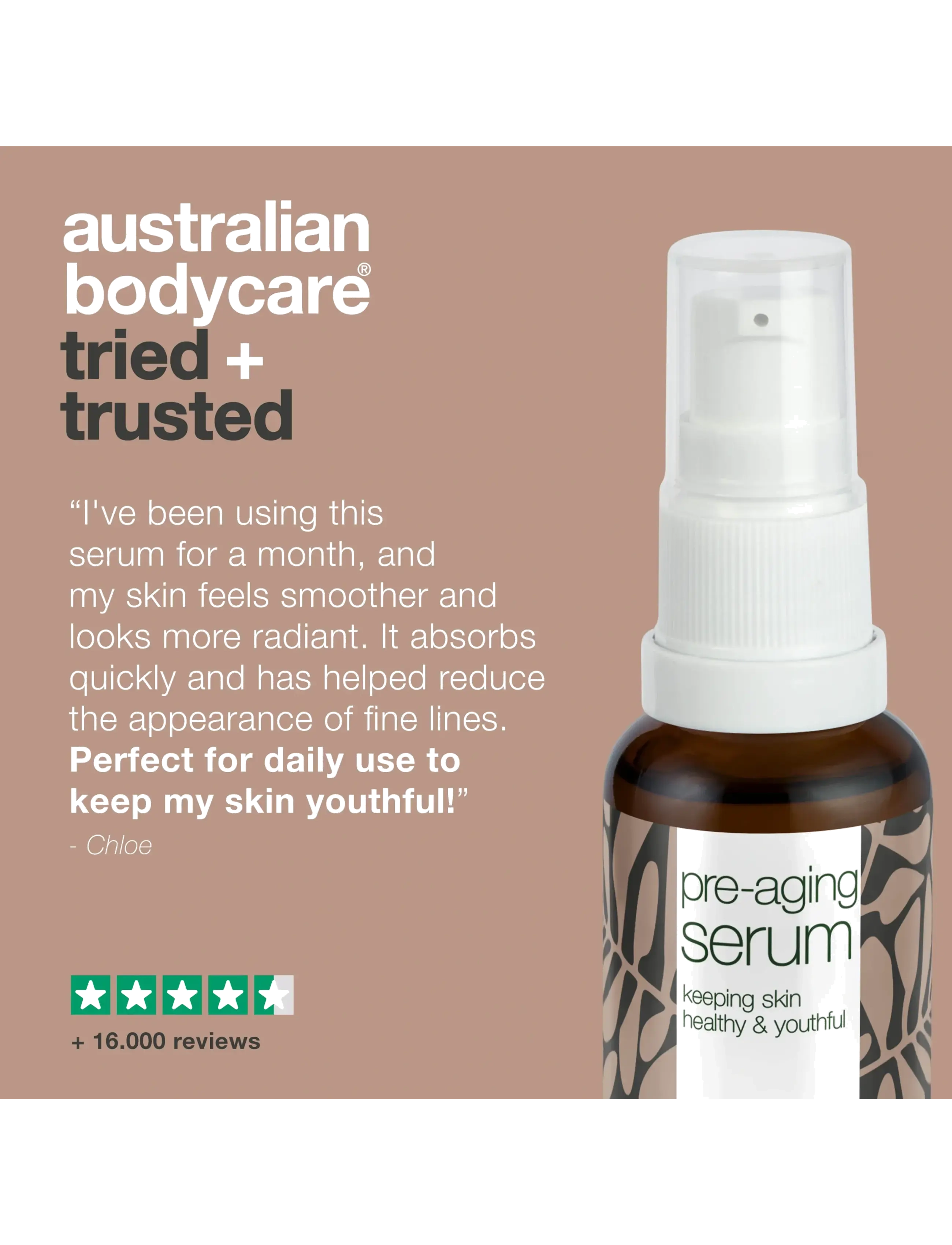 Australian Bodycare - Pre-aging Serum - anti-age with peptides & caffeine - 30+ - 30 ml - serum - no color - 5