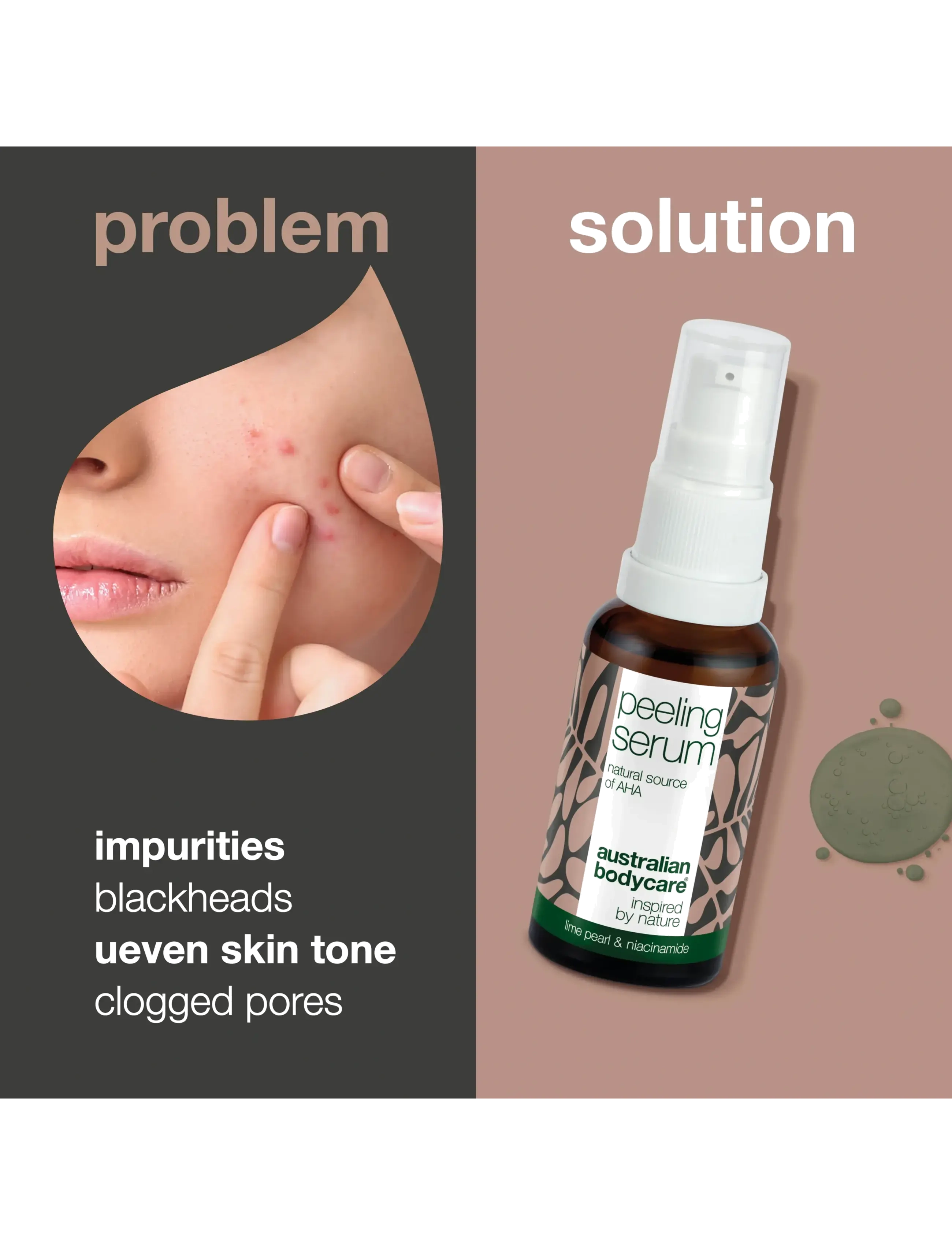 Australian Bodycare - Peeling Serum - Natural peeling serum with AHA - 30 ml - serum - no color - 2