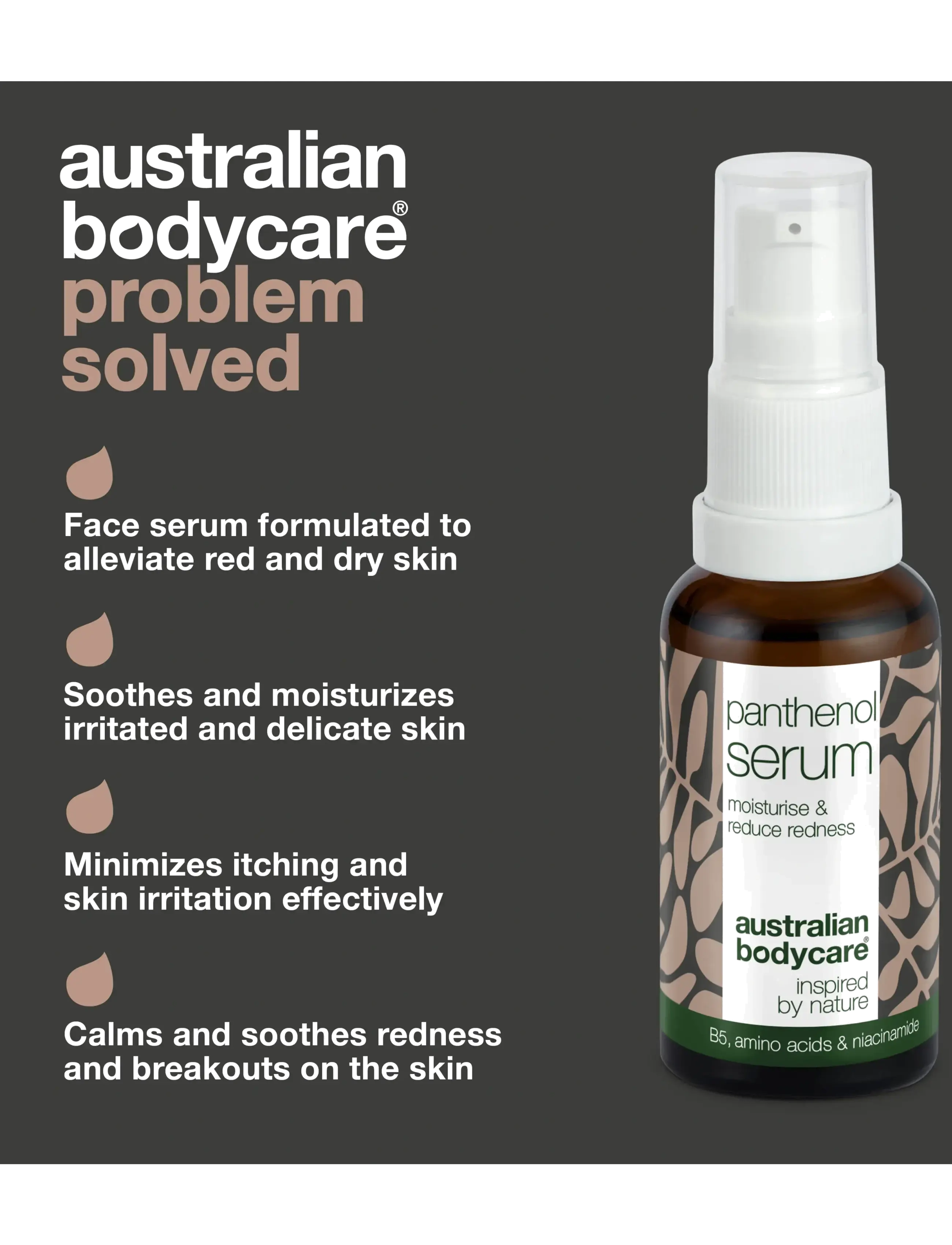 Australian Bodycare - Panthenol Serum to help reduce redness - 30 ml - serum - no color - 3