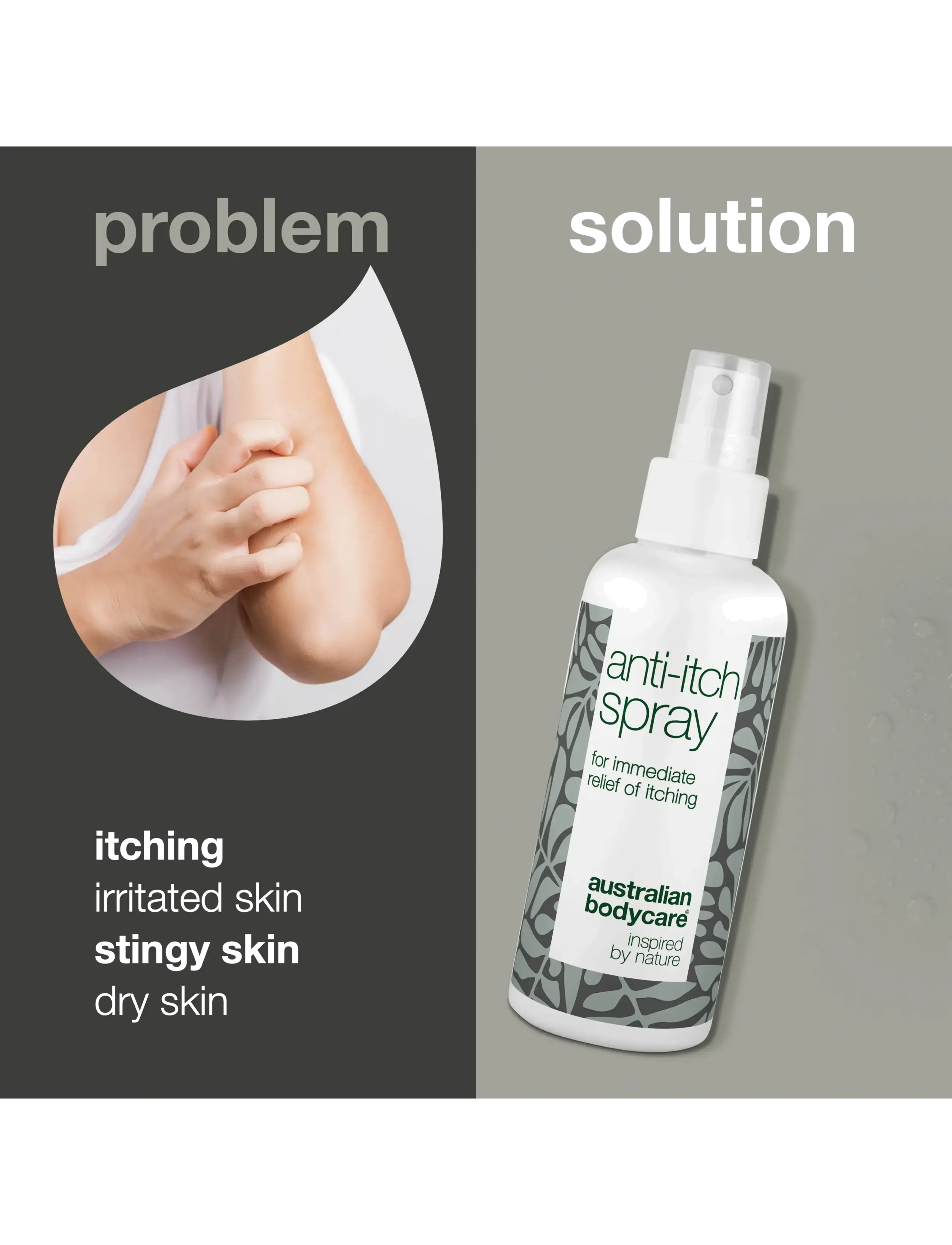 Australian Bodycare - Anti Itch Spray for itchy and irritated skin  - 100 ml - body lotions - no color - 2