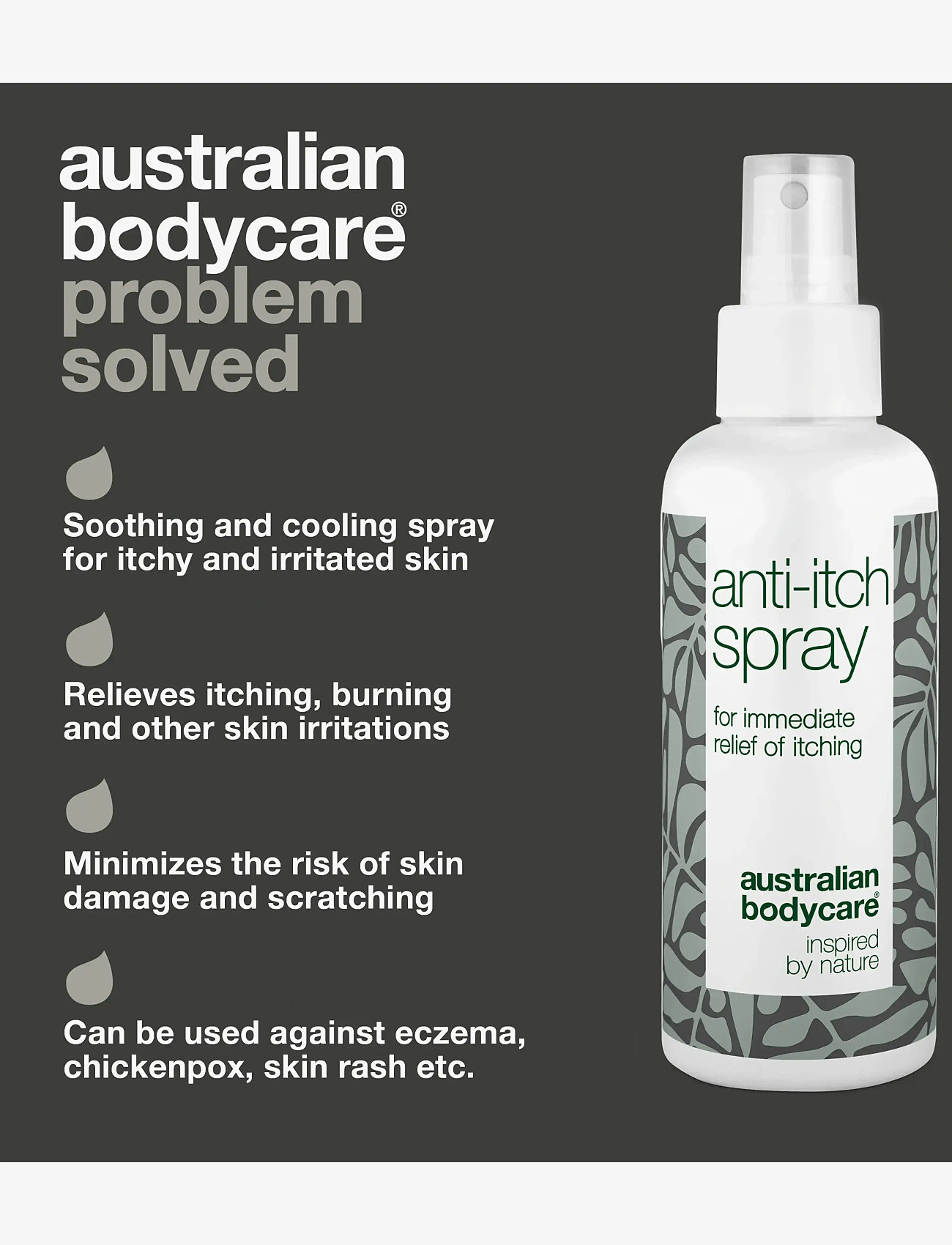 Australian Bodycare - Anti Itch Spray for itchy and irritated skin  - 100 ml - vartalovoiteet - no color - 3