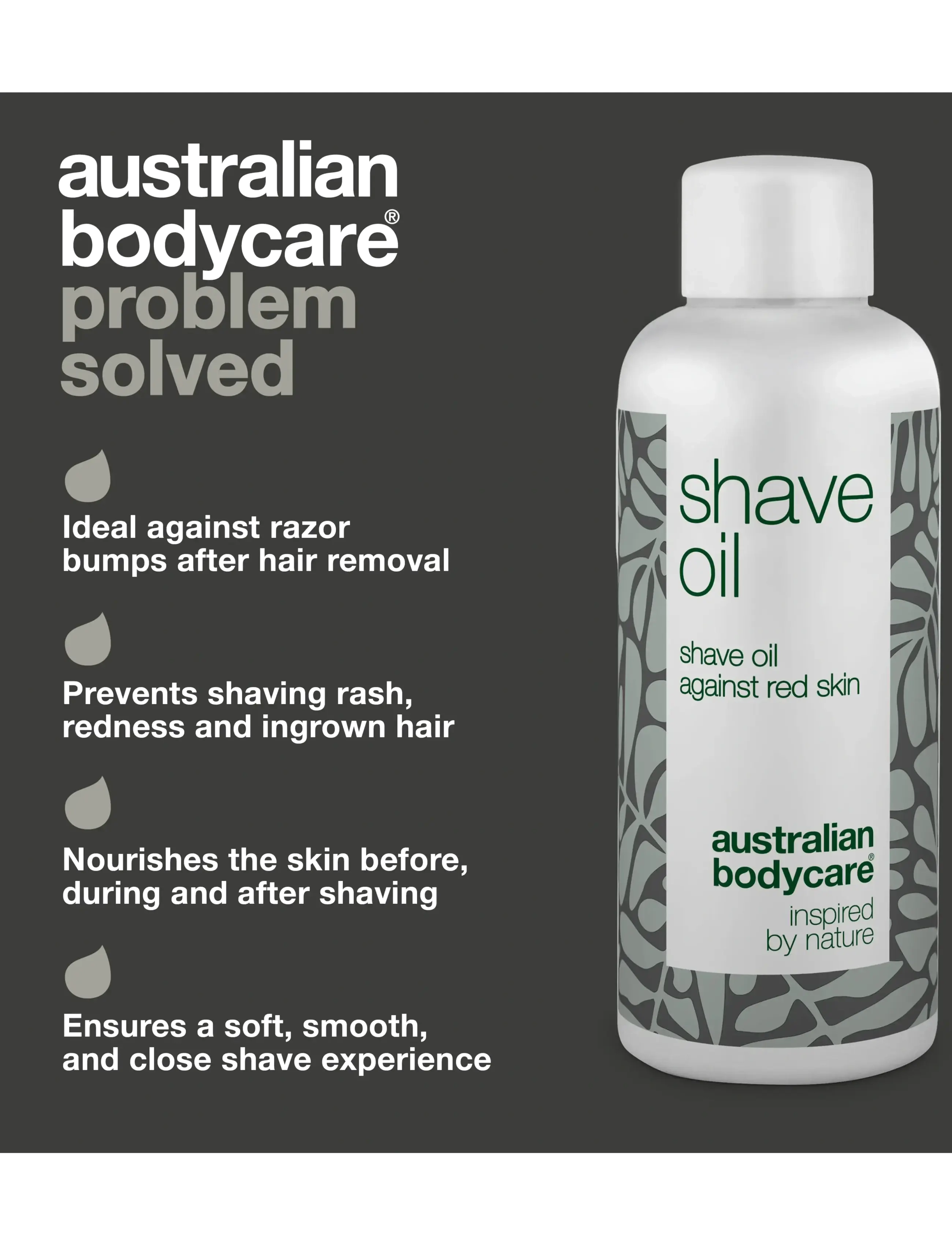 Australian Bodycare - Shaving Oil against red spots & ingrown hairs - 80 ml - barbergels - no color - 2