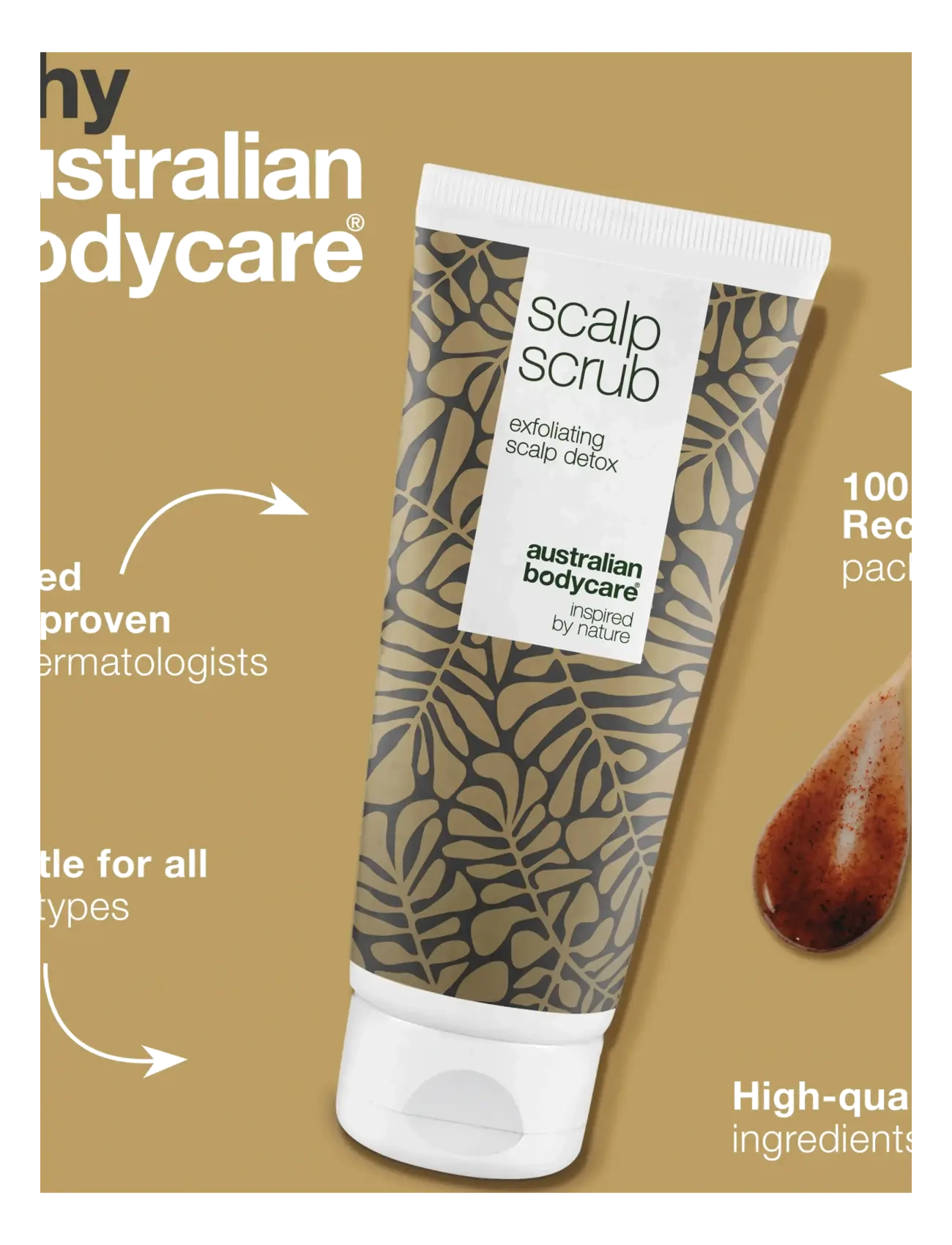 Australian Bodycare - Scalp Scrub 200 ml - hårplejeprodukter - clear - 3